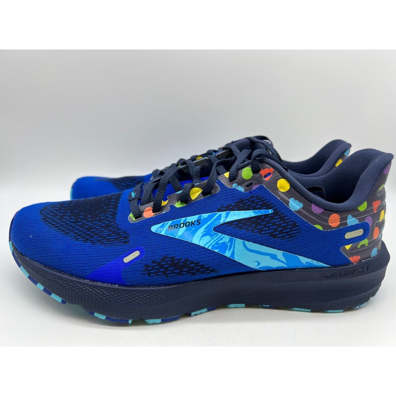Brooks Brooks Launch 9 Running Shoes Blue/Peacoat/Yellow Mens Sz 10 Size US 10 / EU 43 - 2 Thumbnail