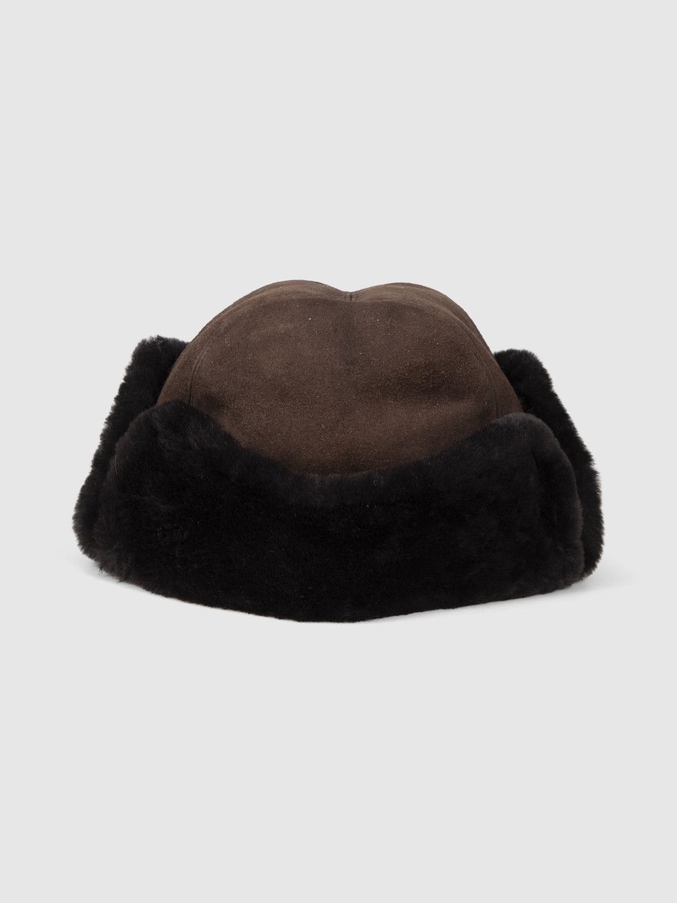 Borsalino Brown Fur & Leather Hat Size ONE SIZE - 1 Thumbnail
