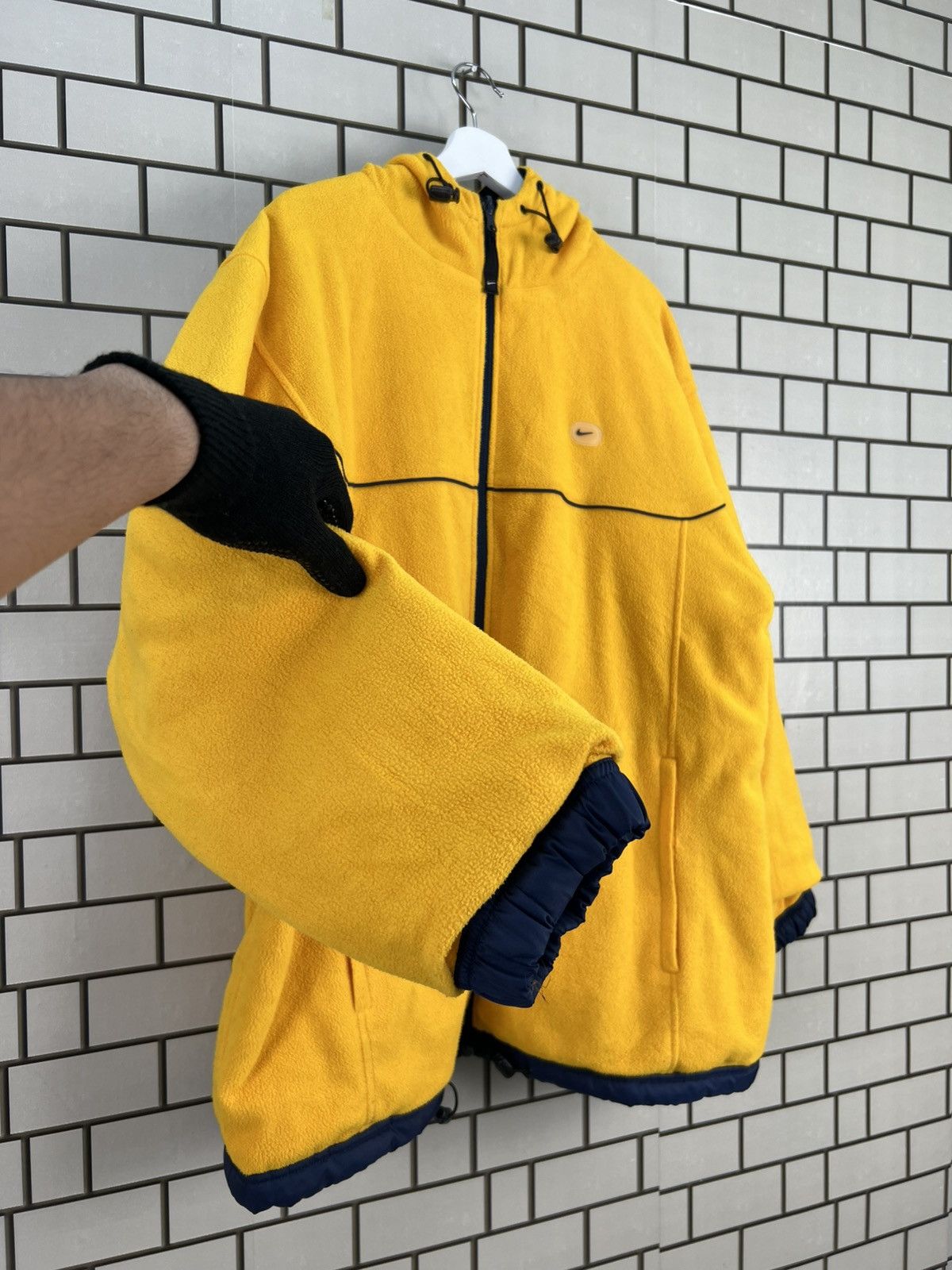 Nike Vintage Nike Hooded Reversible Jacket Size US L / EU 52-54 / 3 - 20 Thumbnail
