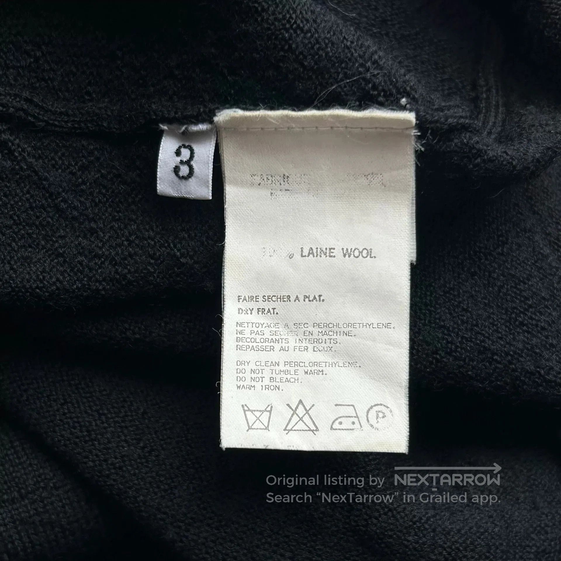 Yohji Yamamoto Yohji Yamamoto Black Wool Cardigan. Size US M / EU 48-50 / 2 - 7 Thumbnail