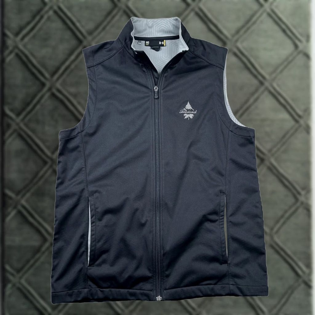 Under Armour Under Armour Vest Mens M Loose Full Zip Golf The Invitational Embroidered Black Vest Mens M Full Zip Golf Embroidered Black Size US M / EU 48-50 / 2 - 1 Thumbnail