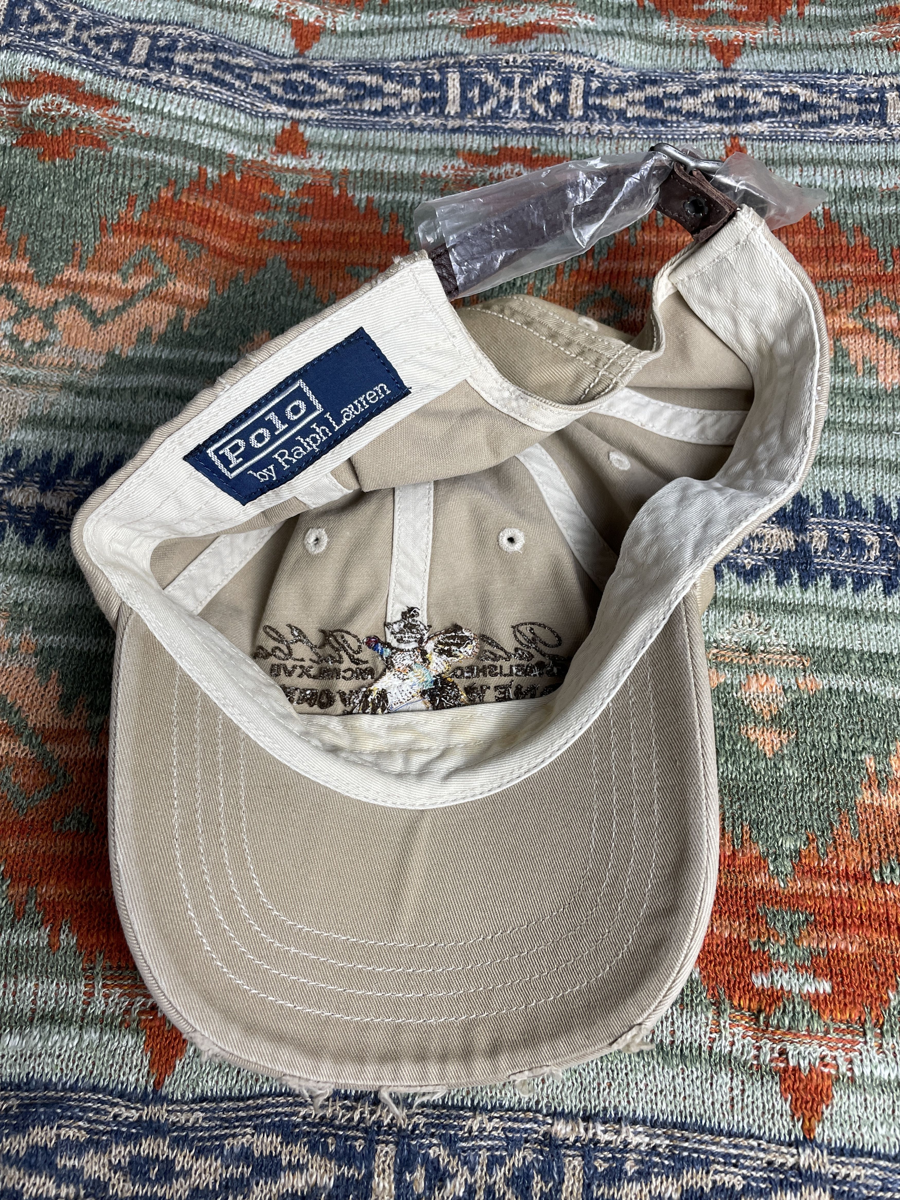 Polo Ralph Lauren Polo Ralph Lauren Rare Leather Baseball Hat cap Size ONE SIZE - 6 Thumbnail
