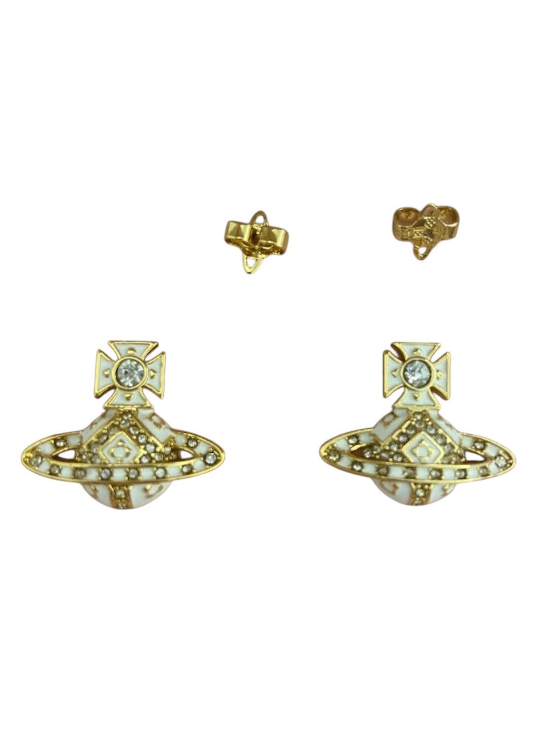 Vivienne Westwood earings orb logo
