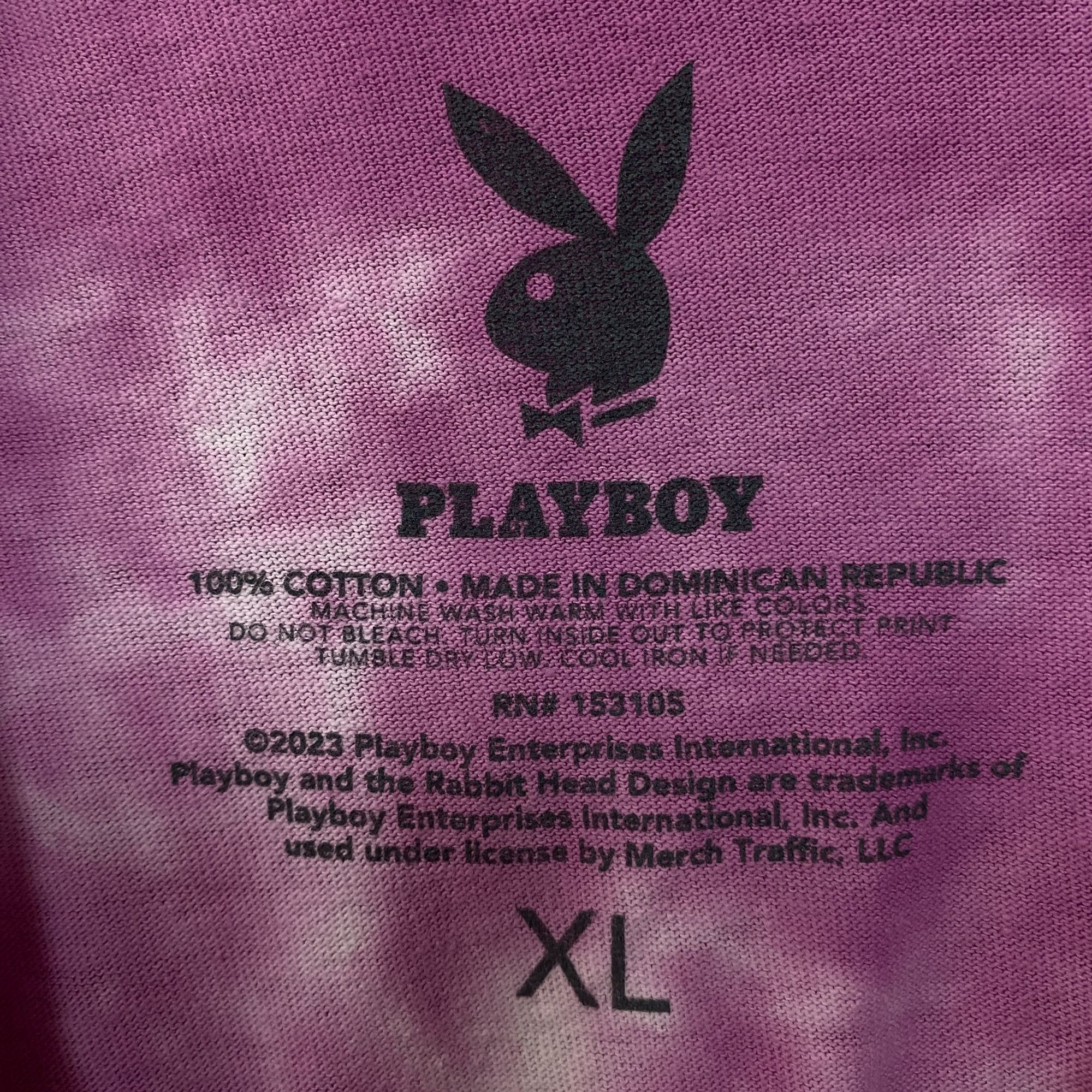 Playboy Playboy Colorful Arc Logo Tie-Dye Graphic T-Shirt XL Size US XL / EU 56 / 4 - 4 Thumbnail