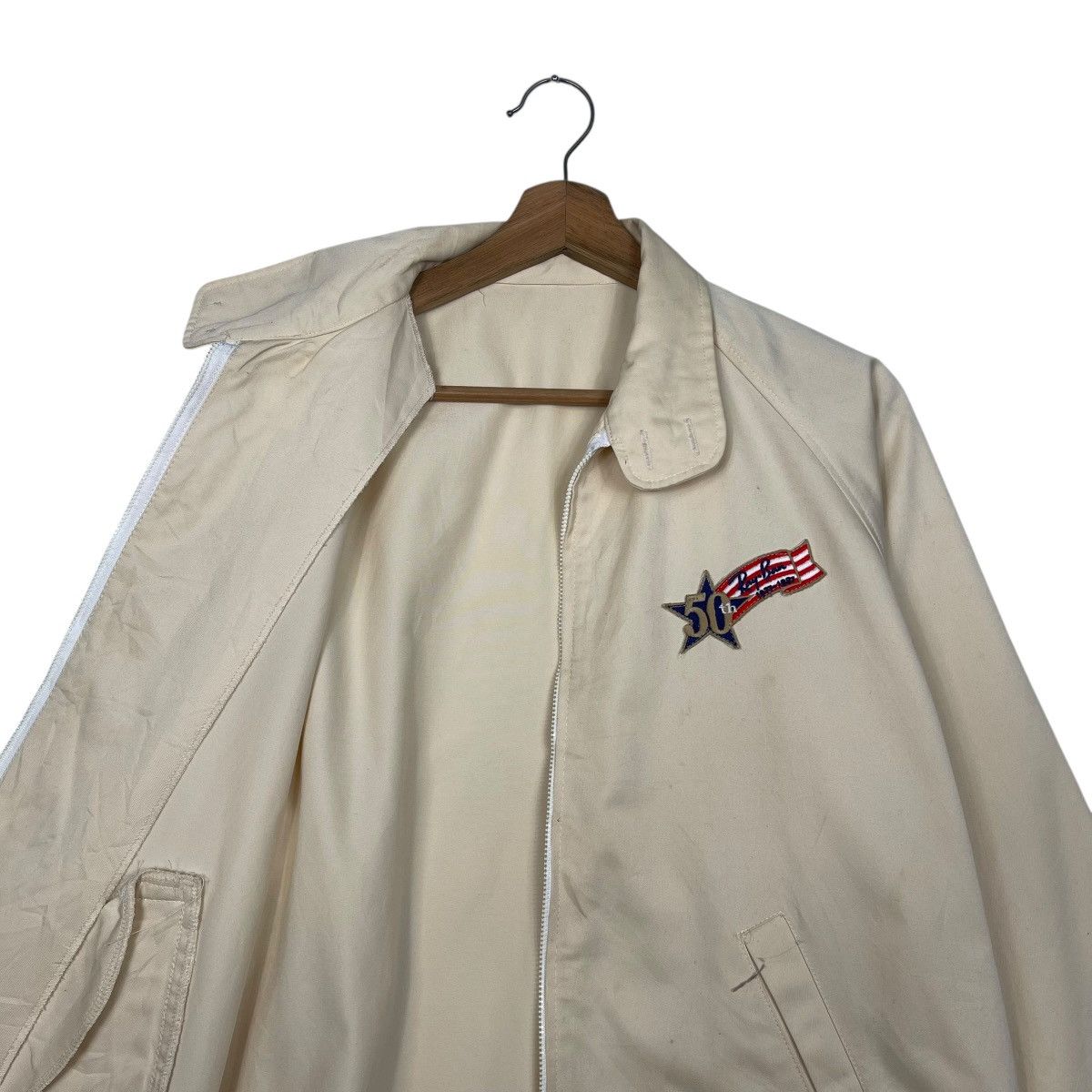 RayBan Vintage 90s 50th Anniversary RayBan Small Logo Zipper Jacket Size US M / EU 48-50 / 2 - 10 Thumbnail