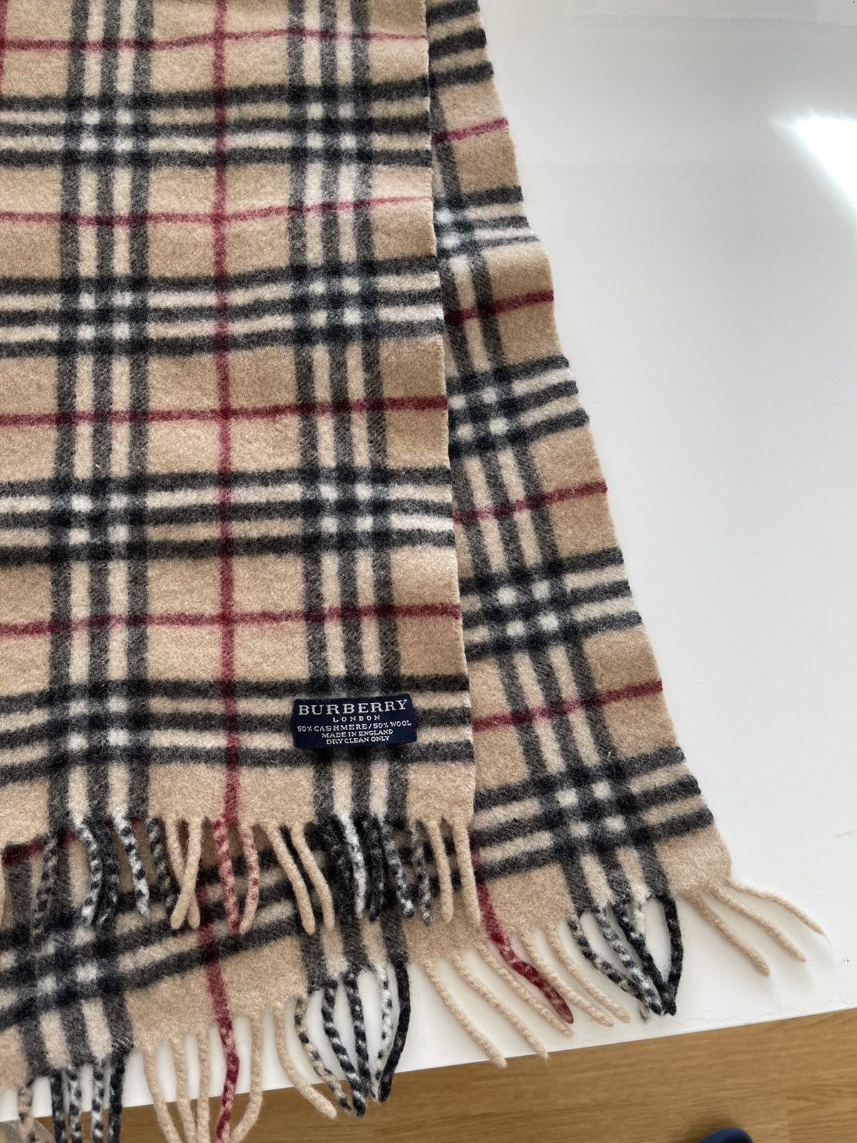 Vintage Scarf Burberrys of London 100 cashmere made in England Grailed