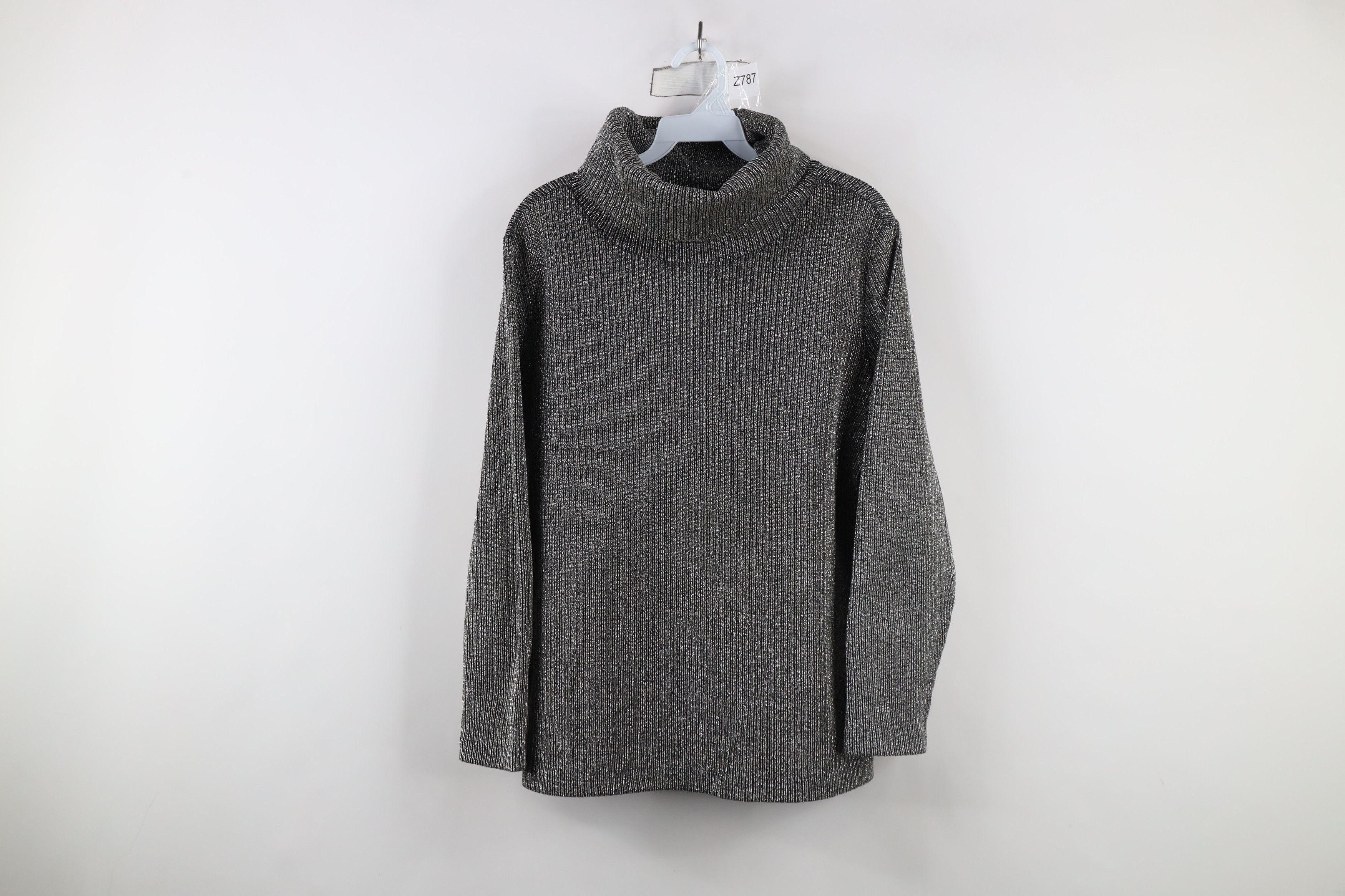 Vintage Vintage 70s Streetwear Ribbed Knit Turtleneck Shirt USA Size L / US 10 / IT 46 - 1 Thumbnail