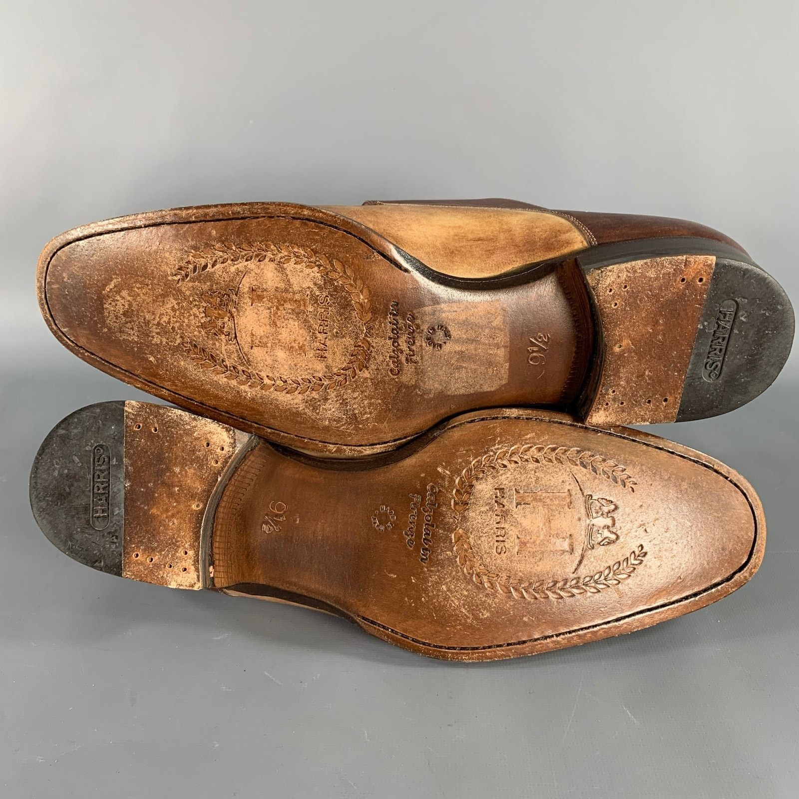 Other CALZOLERIA HARRIS Brown Monk Strap Loafers Size US 10.5 / EU 43-44 - 6 Thumbnail