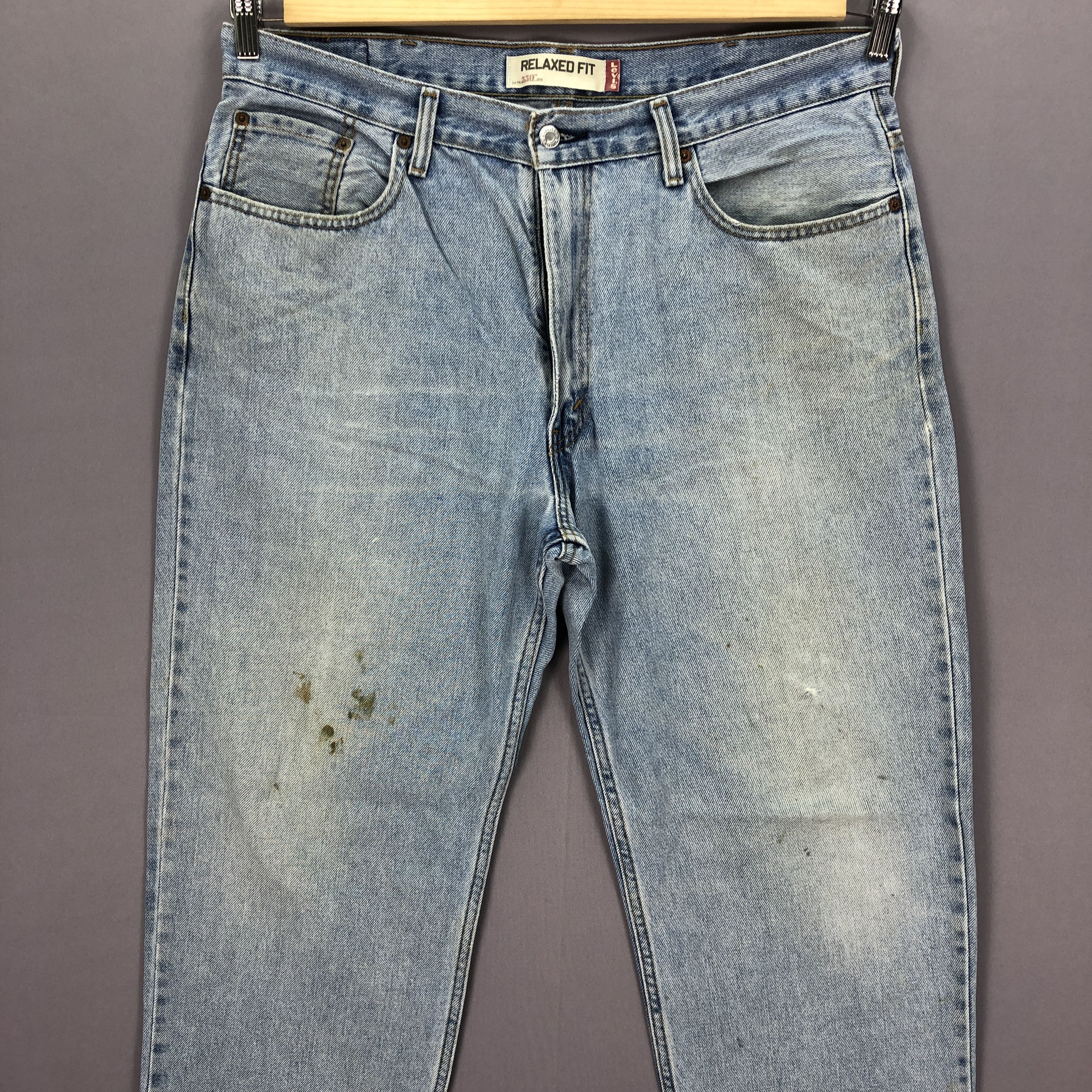 Levi's Vintage Y2K Levis 550 Baggy Light Wash Faded Jeans Denim Size US 36 / EU 52 - 3 Thumbnail