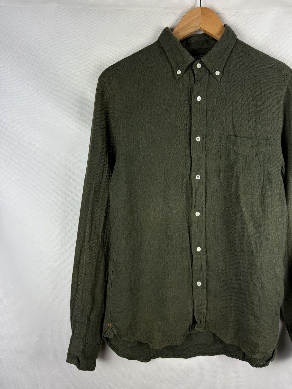 Beams Plus Beams Plus Japan Men’s Long Sleeve Linen Button Up Shirt Size US M / EU 48-50 / 2 - 2 Thumbnail