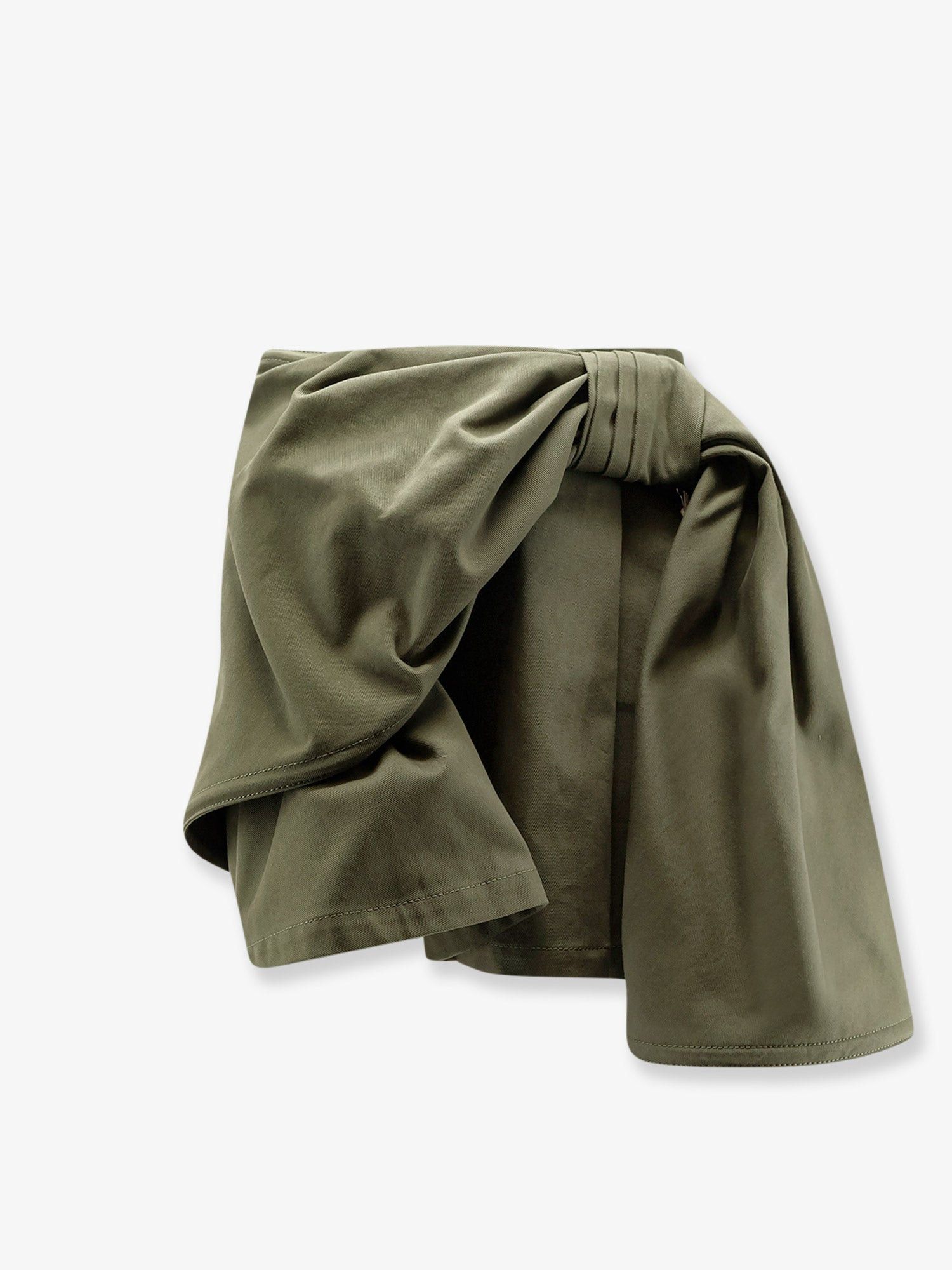 Dior Canvas Mini Skirt With Maxi Bow Size 28" / US 6 / IT 42 - 1 Thumbnail
