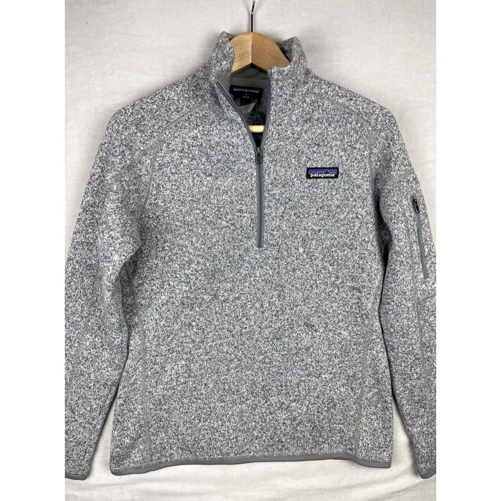 Patagonia Patagonia Better Sweater Womens Medium Gray Pullover Zip Pocket Fleece 25617 Size M / US 6-8 / IT 42-44 - 2 Thumbnail
