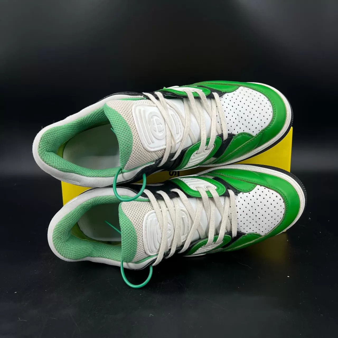 Gucci GUCCI Basket Green/White/Black 7.5 Boxed Size US 7.5 / EU 40-41 - 7 Thumbnail
