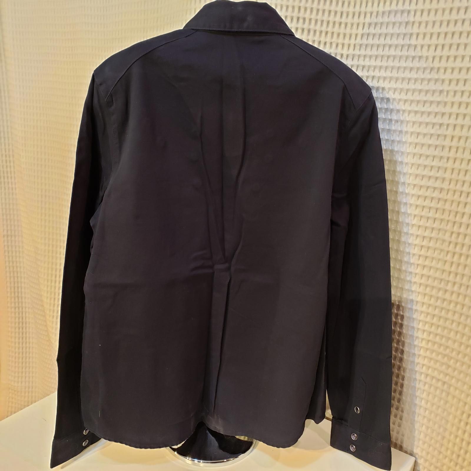 Other Black Long Sleeve Button-Up Shirt with Gold and Rhinestones Size L / US 10 / IT 46 - 3 Thumbnail