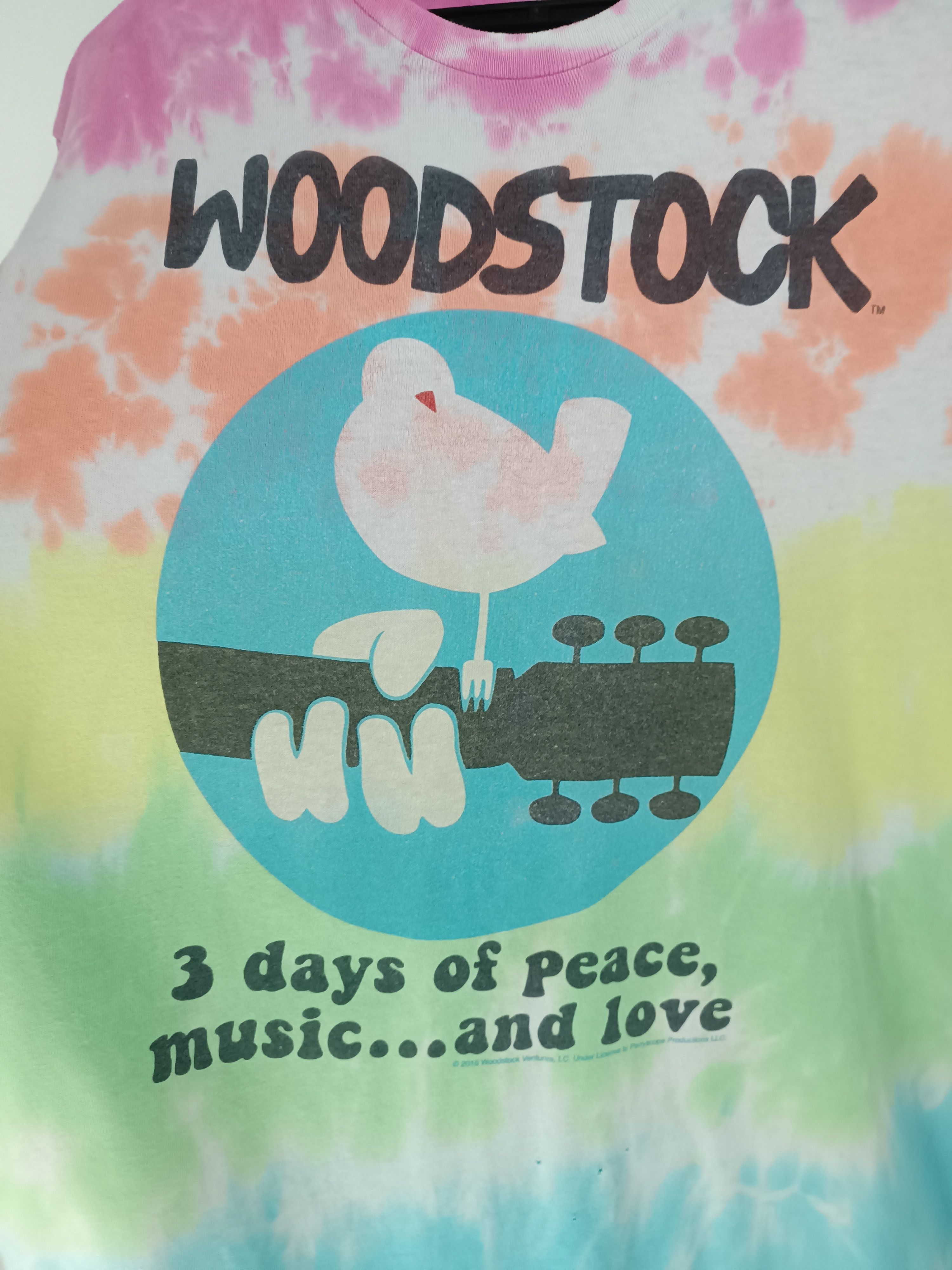 Liquid Blue VINTAGE WOODSTOCK MUSIC FESTIVAL TIE DYE TEE hippie rock Size US M / EU 48-50 / 2 - 11 Thumbnail