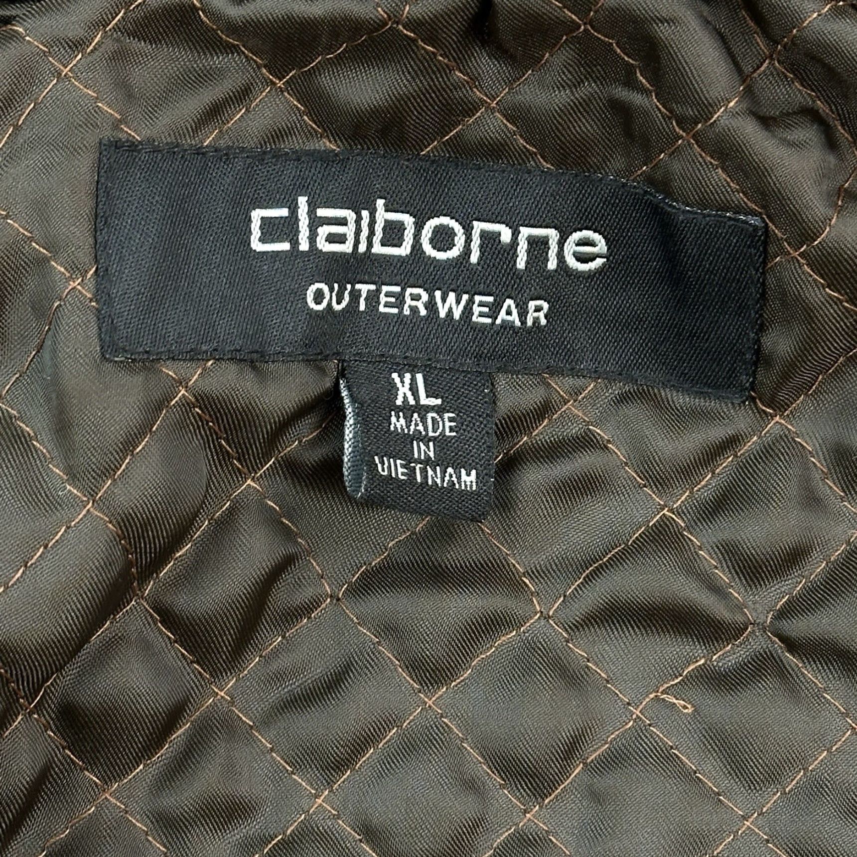 Liz Claiborne VINTAGE Claiborne Jacket Mens XL Navy Quilt Lined Full Zip Snap Outdoor Y2K Size US XL / EU 56 / 4 - 4 Thumbnail