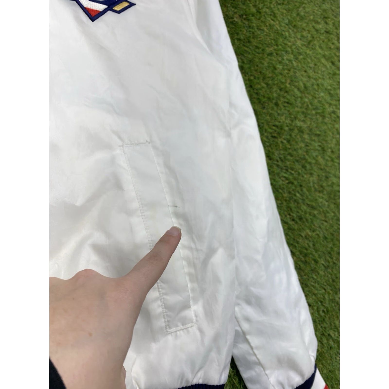 Champion VINTAGE Champion USA Olympic Jacket Windbreaker Shirt 80s 90s Wrestling Mens White S Logo AAU FILA Judge Arbiter Sports USA Size US S / EU 44-46 / 1 - 7 Thumbnail