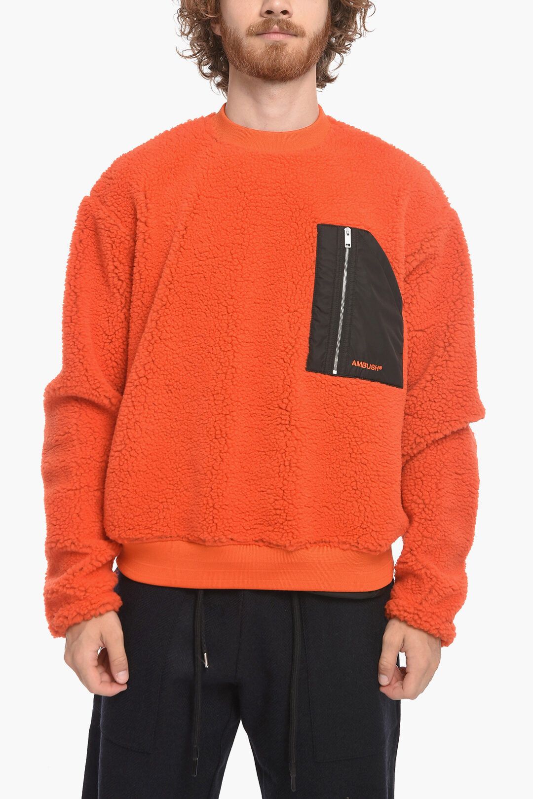 image of Ambush Design Og1Mm1223 Sweatshirt In Orange, Men's (Size Small)