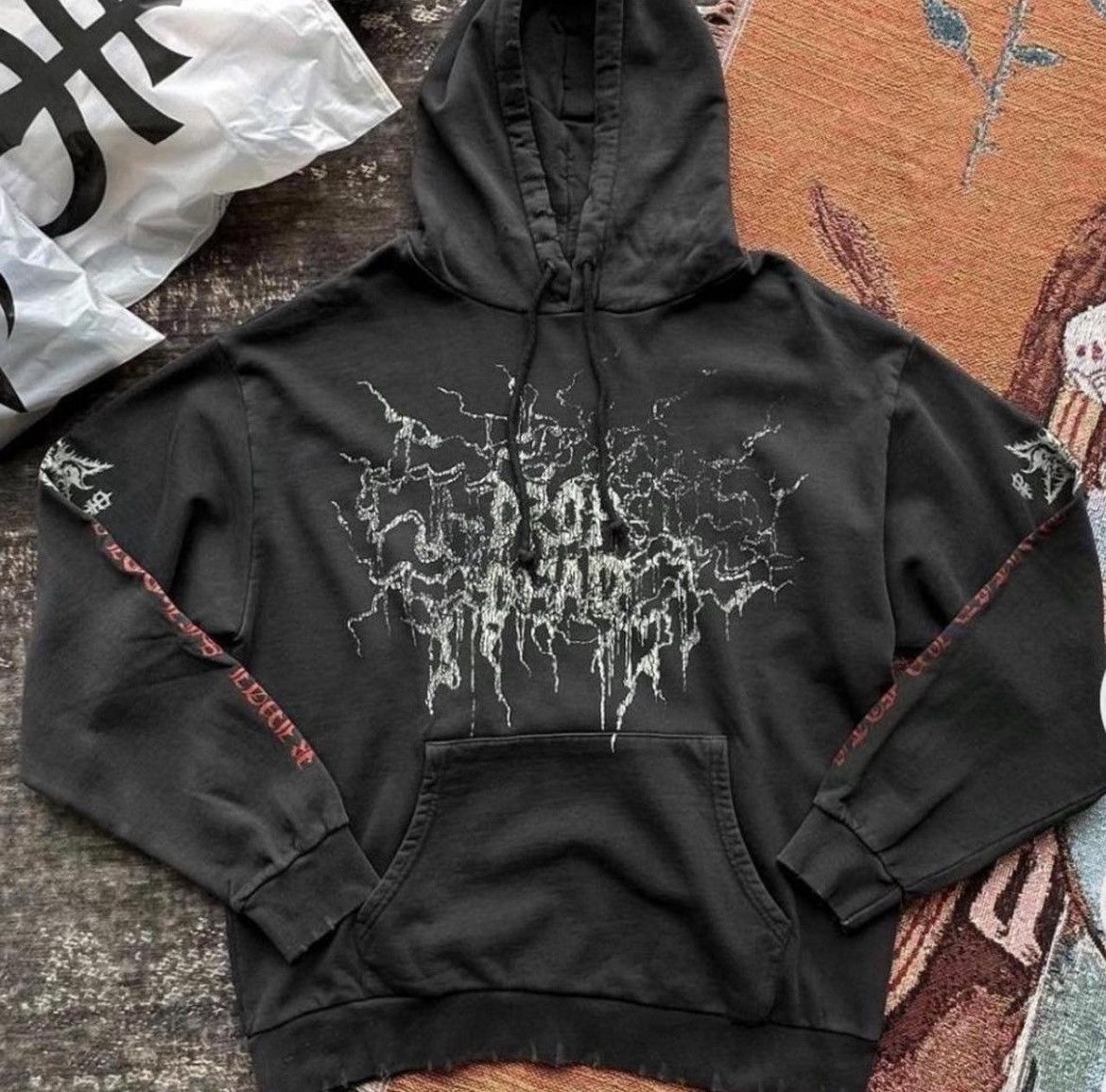 image of Drop Dead Annihilation Hoodie XL in Black, Men's