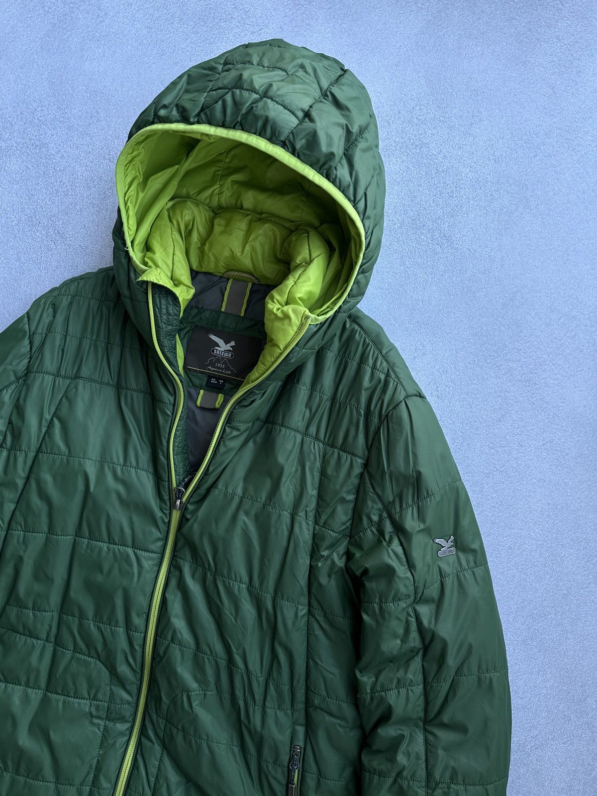 SALEWA × Vintage Salewa Rasciesa PRL Green Micro Puffer Jacket Size US M / EU 48-50 / 2 - 5 Thumbnail