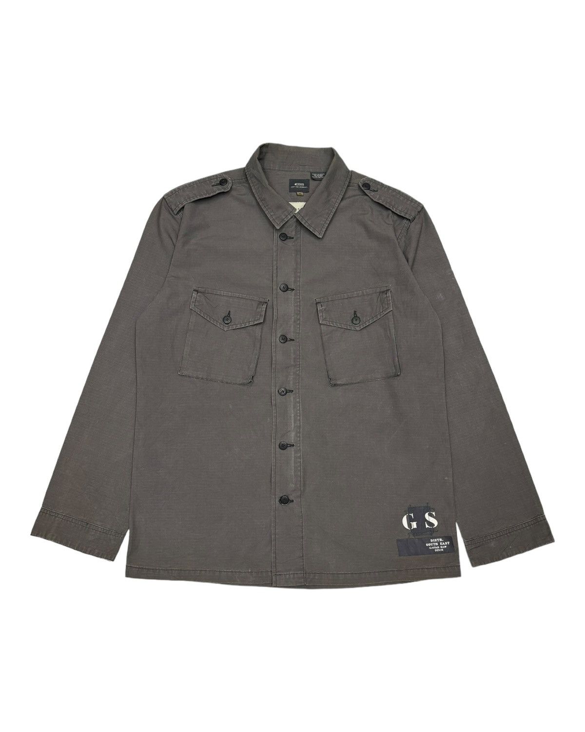 🔥G-STAR RAW MILITARY POCKET BUTTON SHIRT