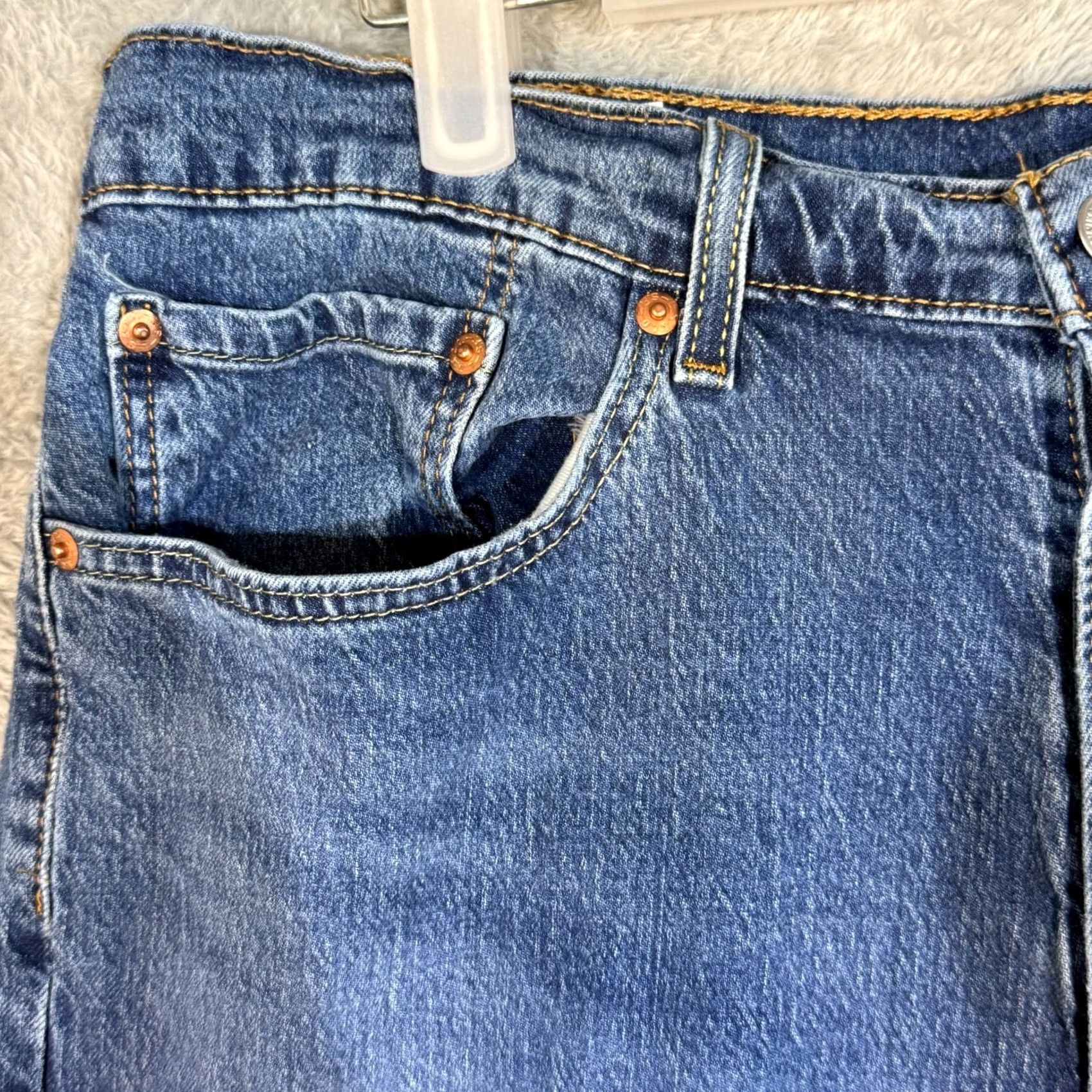 Levi's Levi’s 505 Jeans Men Straight Leg Blue Denim Mid-Rise 36 x 34 Regular Modern Classic Vintage No Size US 36 / EU 52 - 3 Thumbnail