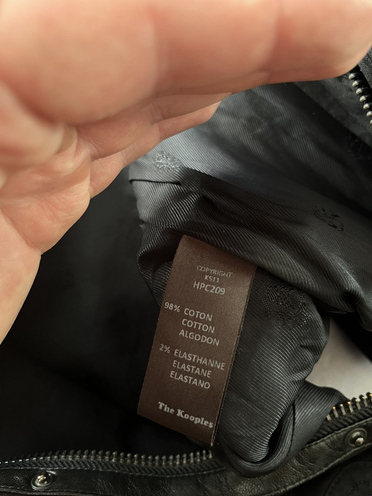 The Kooples The Kooples Jacket Black with Leather Trim size L Size US L / EU 52-54 / 3 - 10 Thumbnail