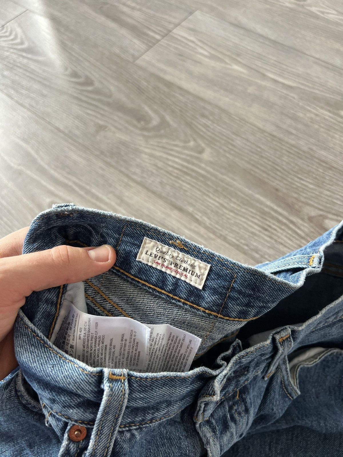 Levi's ‼️LEVIS PREMIUM Quality 501 Salvage DENIM Classic Jeans‼️ Size US 32 / EU 48 - 17 Thumbnail