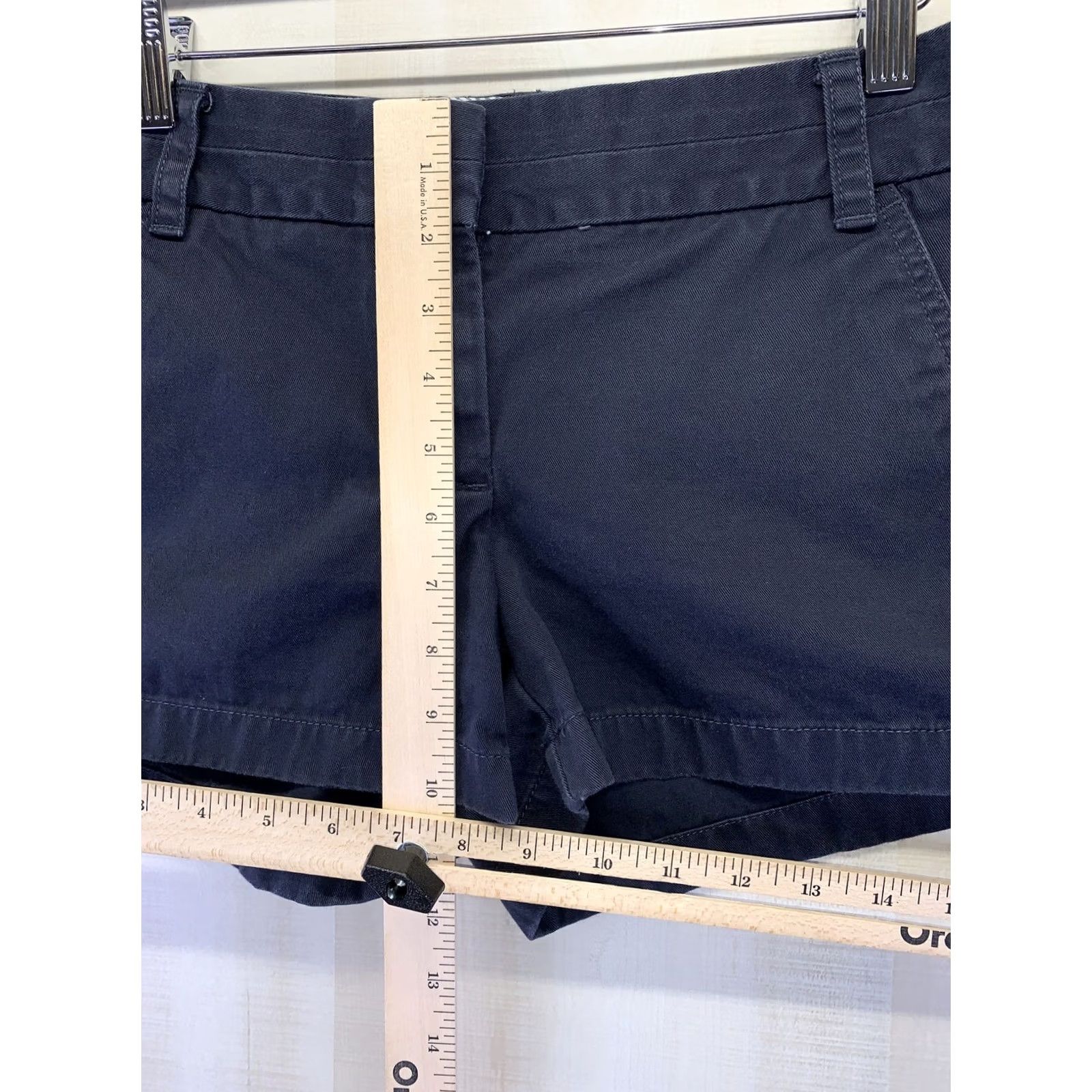 J.Crew J.CREW Chino Shorts Women’s SZ 2 Weathered Blue Cotton Flat Front Casual, Travel, Walking, Beach, School (Inseam 3 in) Mens Womens Girls Boys Size 26" / US 2 / IT 38 - 3 Thumbnail