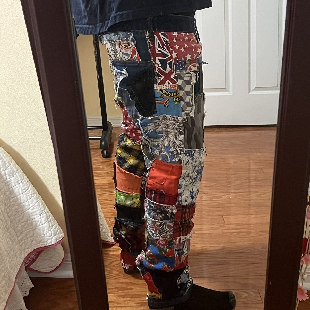 Hypebeast × Japanese Brand × Vintage Vintage Patchwork Kapital Style Denim Biepa Size US 36 / EU 52 - 4 Thumbnail