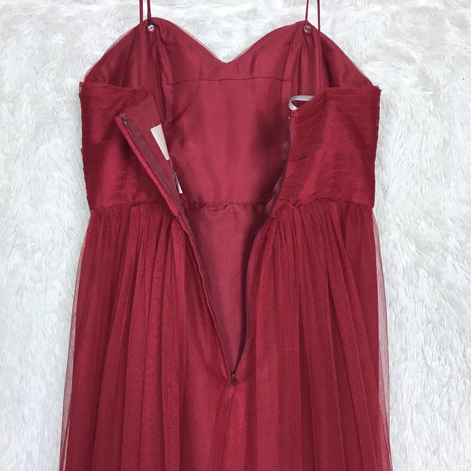 Other Watters Wtoo Infinity Bobbinet Bridesmaid Dress Claret 12 Size XL / US 12-14 / IT 48-50 - 7 Thumbnail
