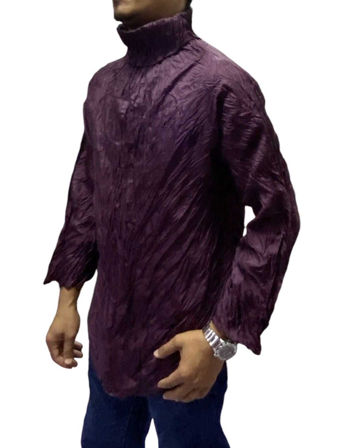 Issey Miyake Issey Miyake Turleneck Pleaded Pullover Long Sleeve Size US M / EU 48-50 / 2 - 2 Thumbnail