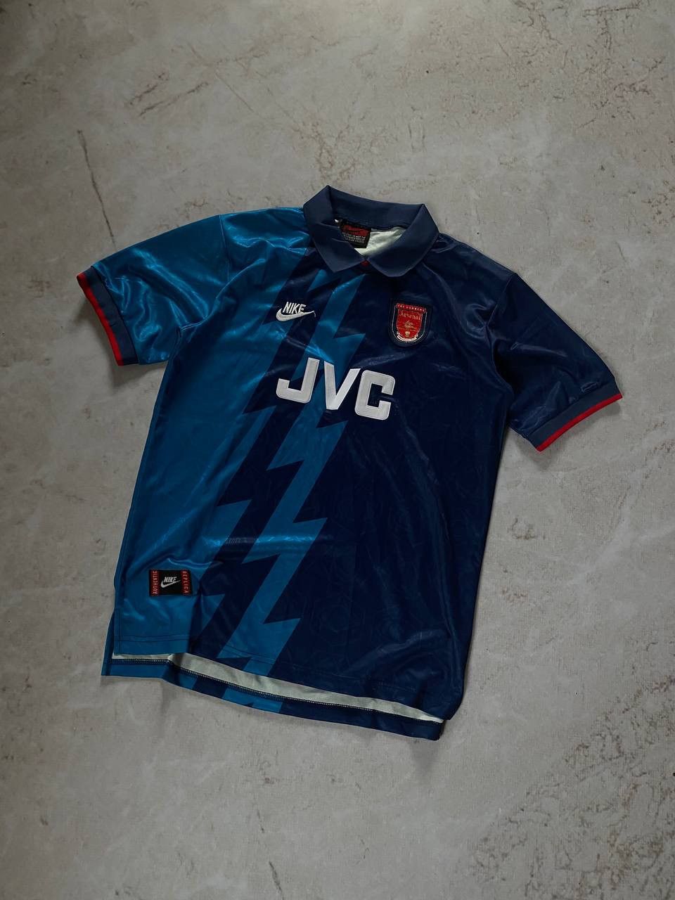 1995/1996 Nike Arsenal JVC 90s Retro Away Kit Soccer Jersey