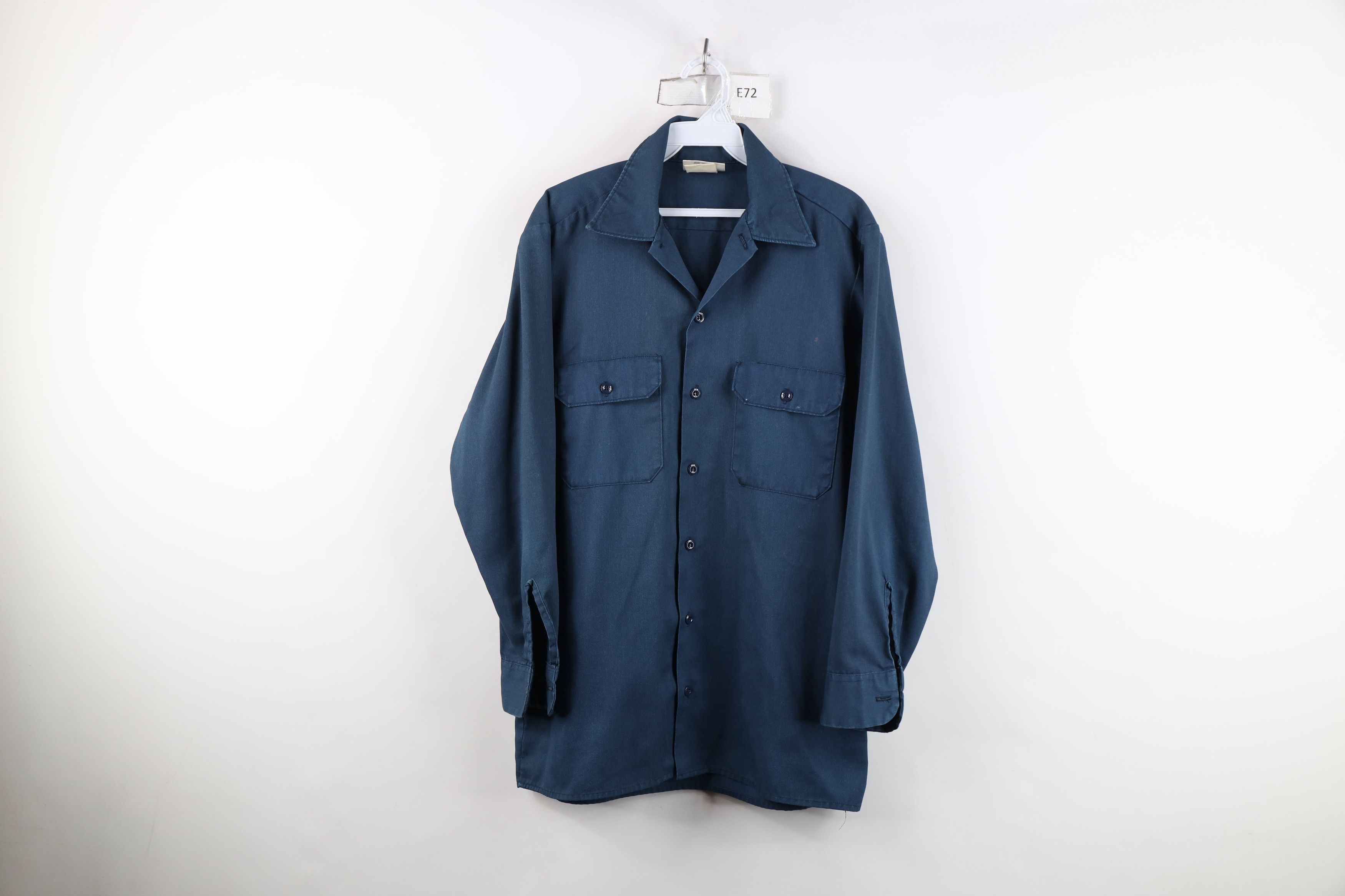Dickies Vintage 90s Dickies Workwear Mechanic Button Shirt USA Size US M / EU 48-50 / 2 - 1 Thumbnail