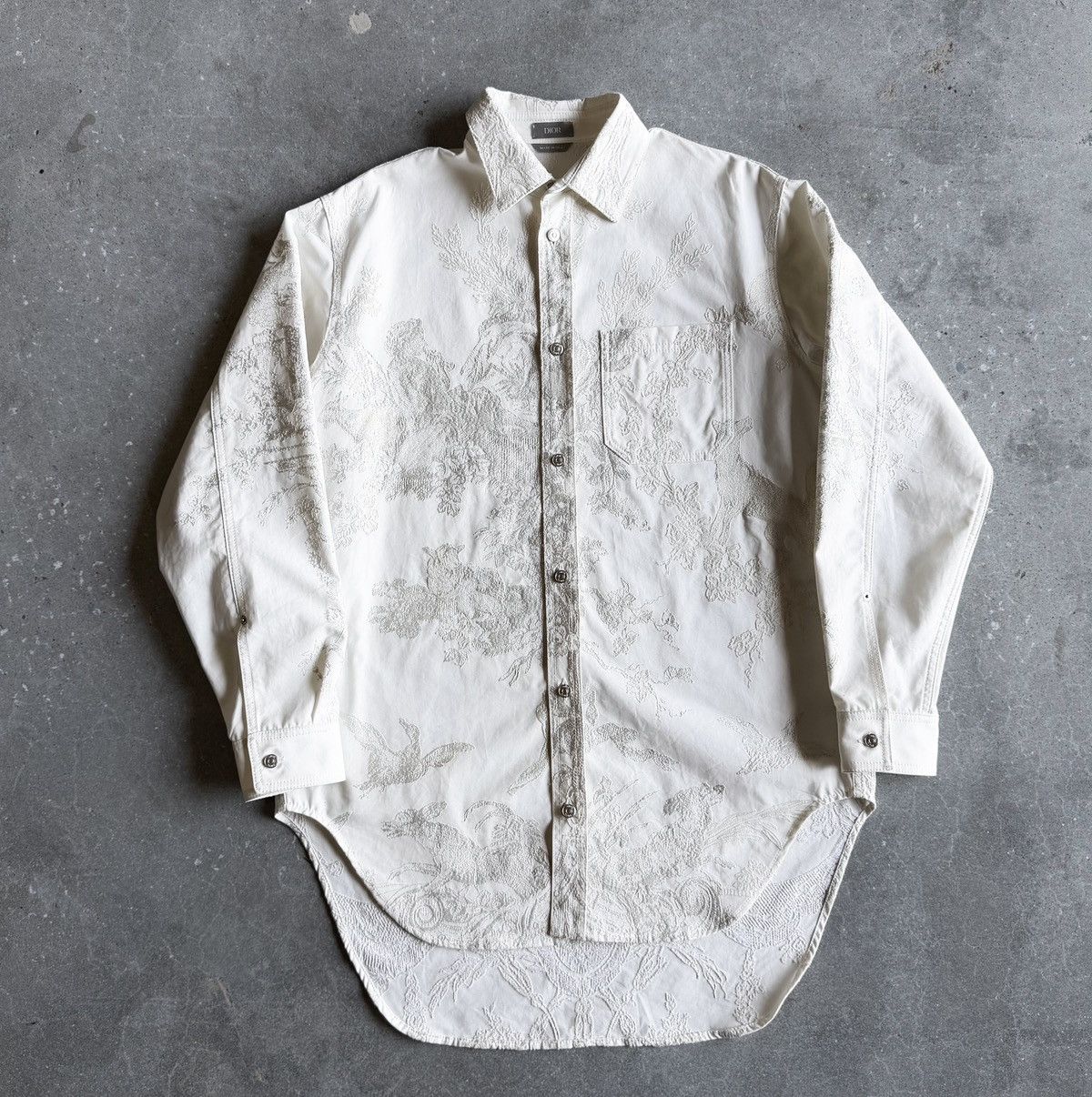 Dior Dior 1/1 VVIP SAMPLE Cherub Hand Embroidery Button Up Shirt Size US L / EU 52-54 / 3 - 1 Thumbnail