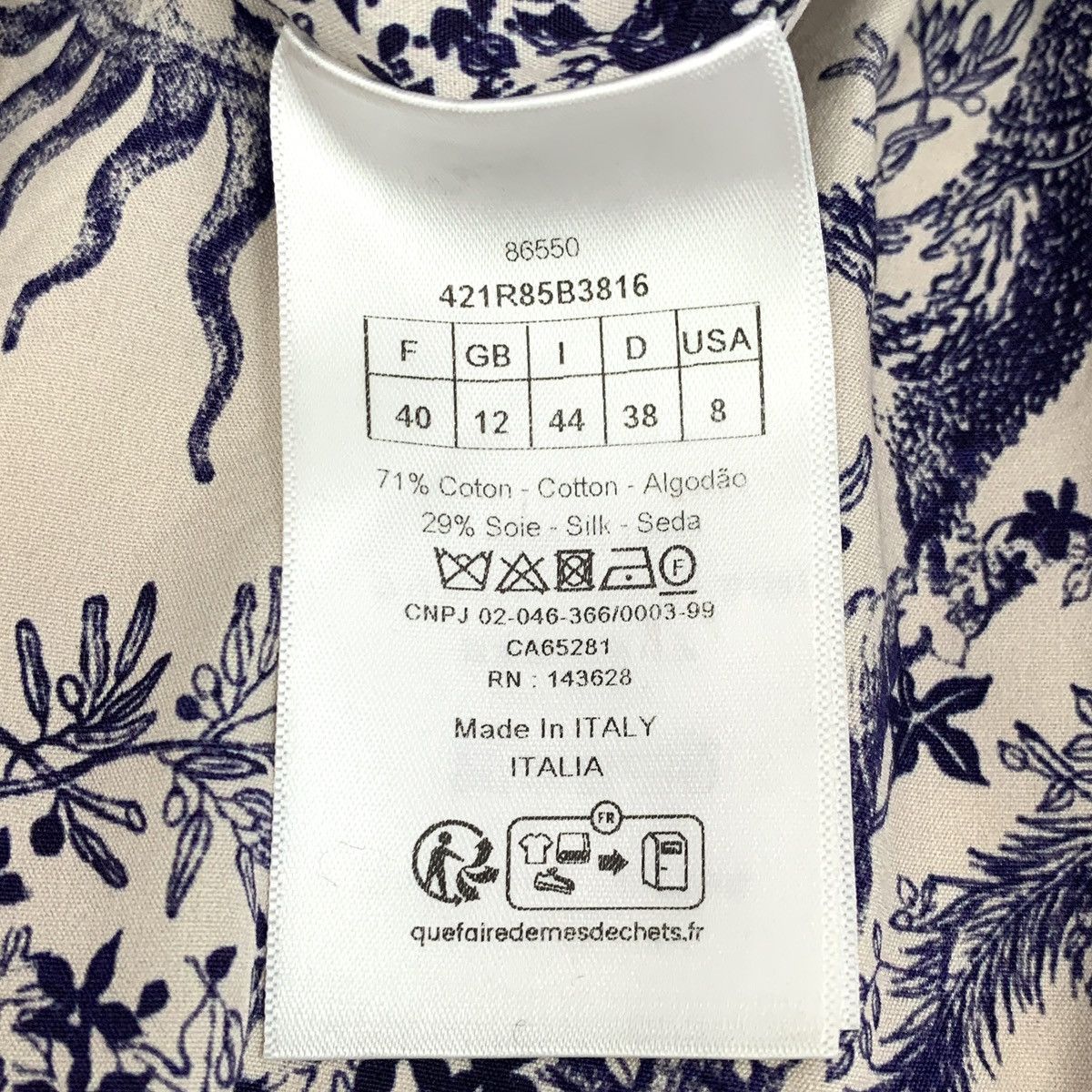 Dior Dior Sunflower All-over Printed Short Sleeve Dress K26WX Size S / US 4 / IT 40 - 7 Thumbnail