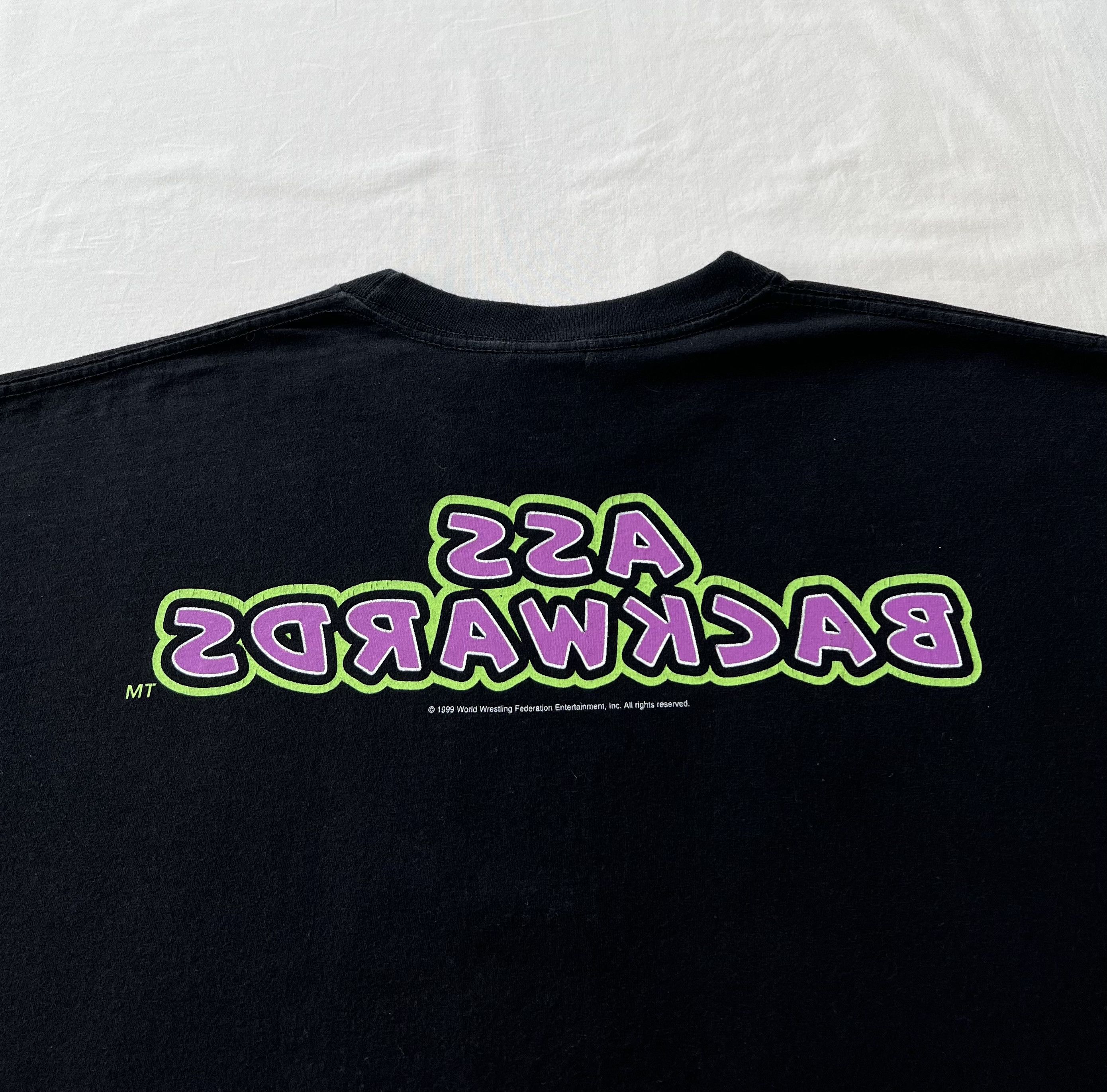 WWE Vintage 1999 Mr Ass Billy Gunn Backwards WWE WWF T-shirt Size US XL / EU 56 / 4 - 13 Thumbnail