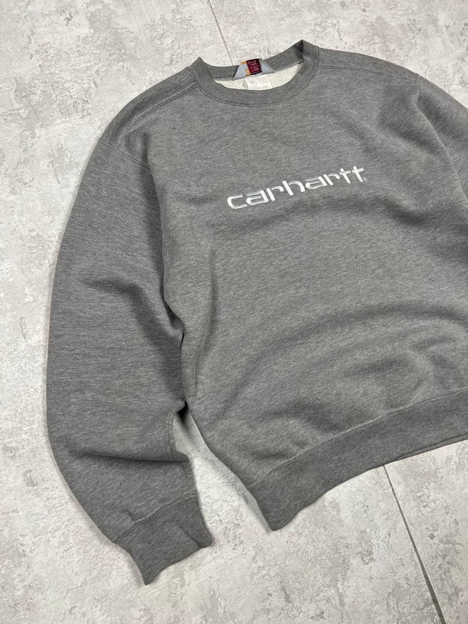 Carhartt Vintage Y2K Carhartt Sweatshirt Embroidered Big Logo Size US L / EU 52-54 / 3 - 2 Thumbnail