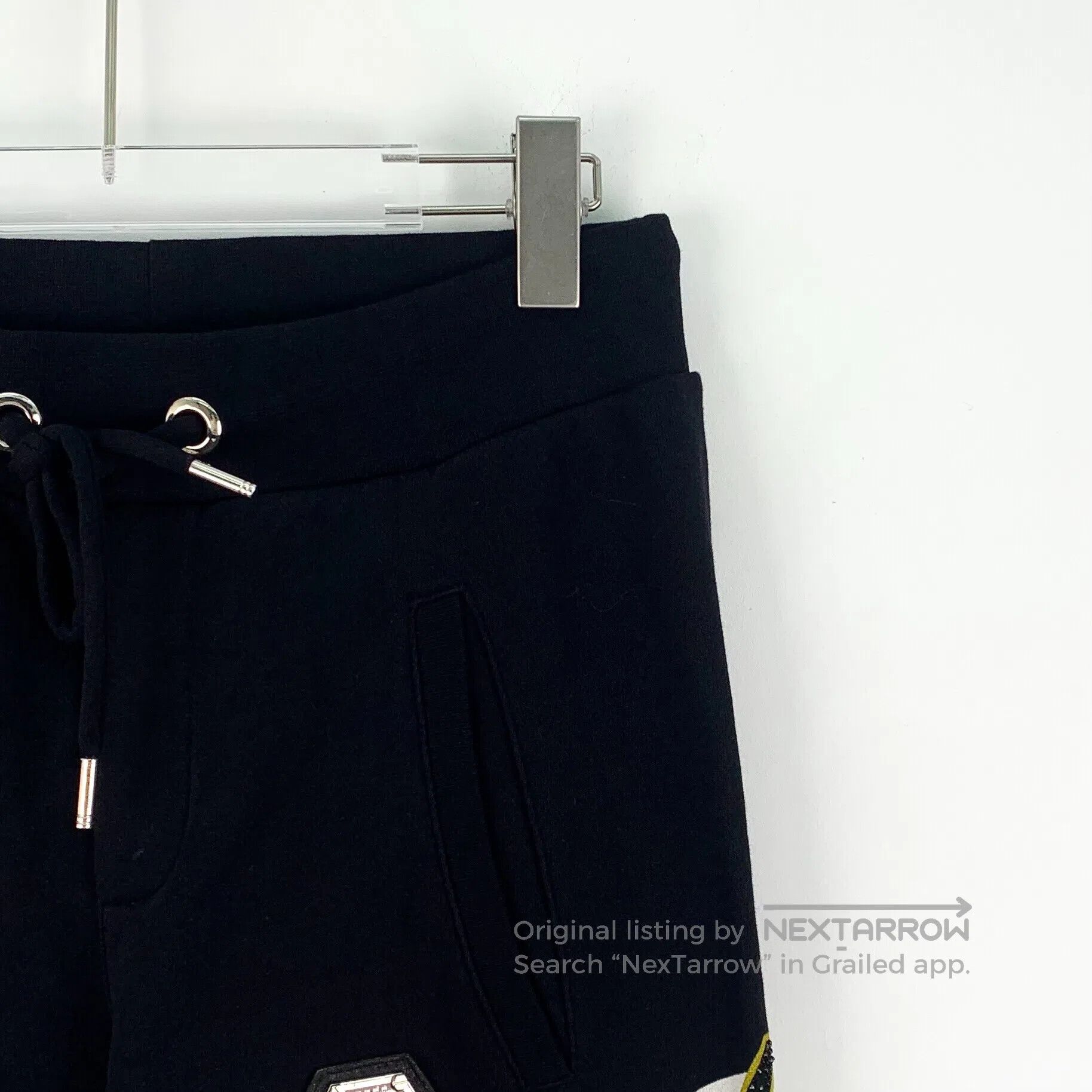 Philipp Plein Philipp Plein size S Black cotton casual long pants with s Size US 27 - 3 Thumbnail