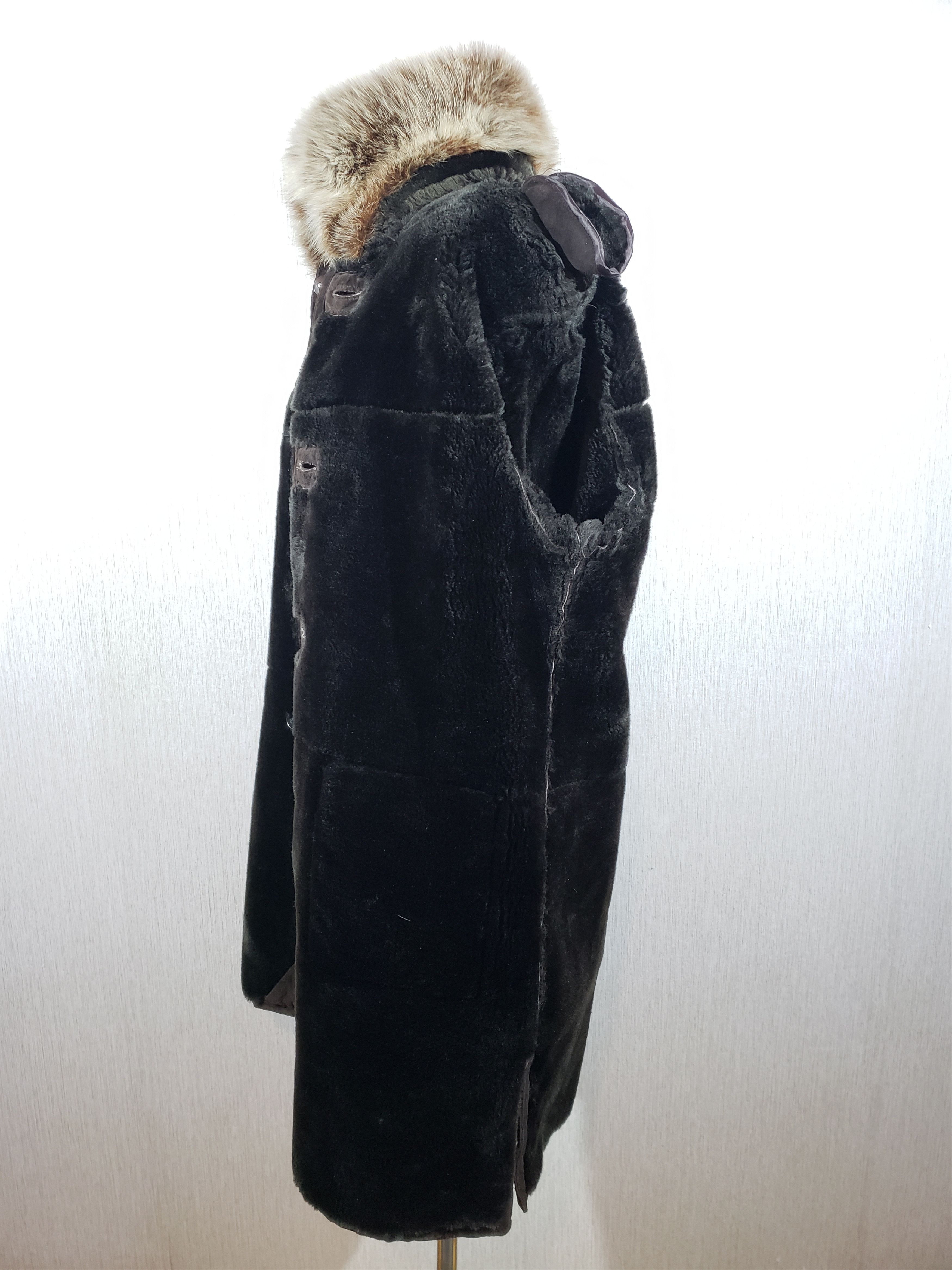 Other Stylish brown sheepskin coat with a fluffy collar. Size 3XL / US 20-22 - 9 Thumbnail