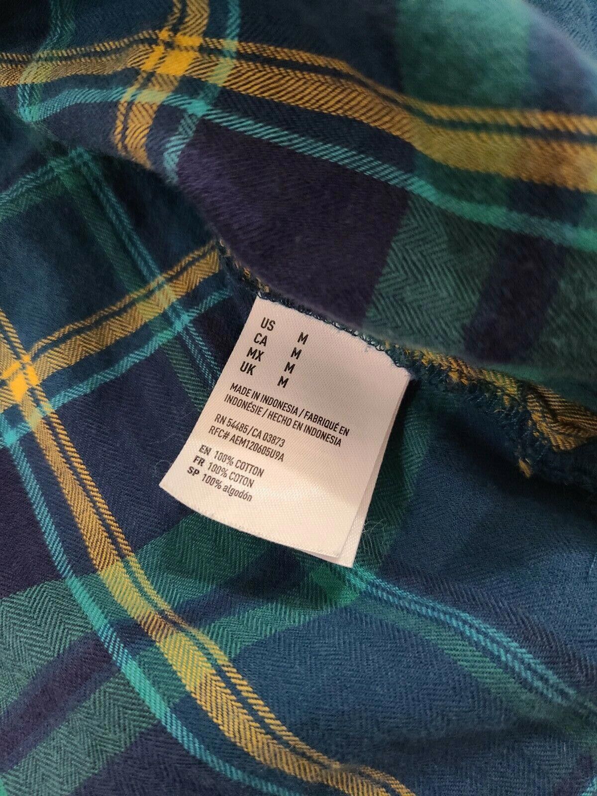 American Eagle Outfitters Anerican Eagle Plaid Shirt Womens Button Down Boyfriend Fit Size M / US 6-8 / IT 42-44 - 3 Thumbnail