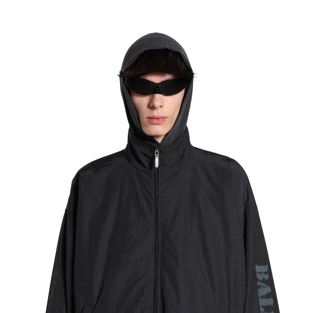 Balenciaga o1in1g0126 Stencil Type Tracksuit Jacket in Black Size US S / EU 44-46 / 1 - 5 Thumbnail