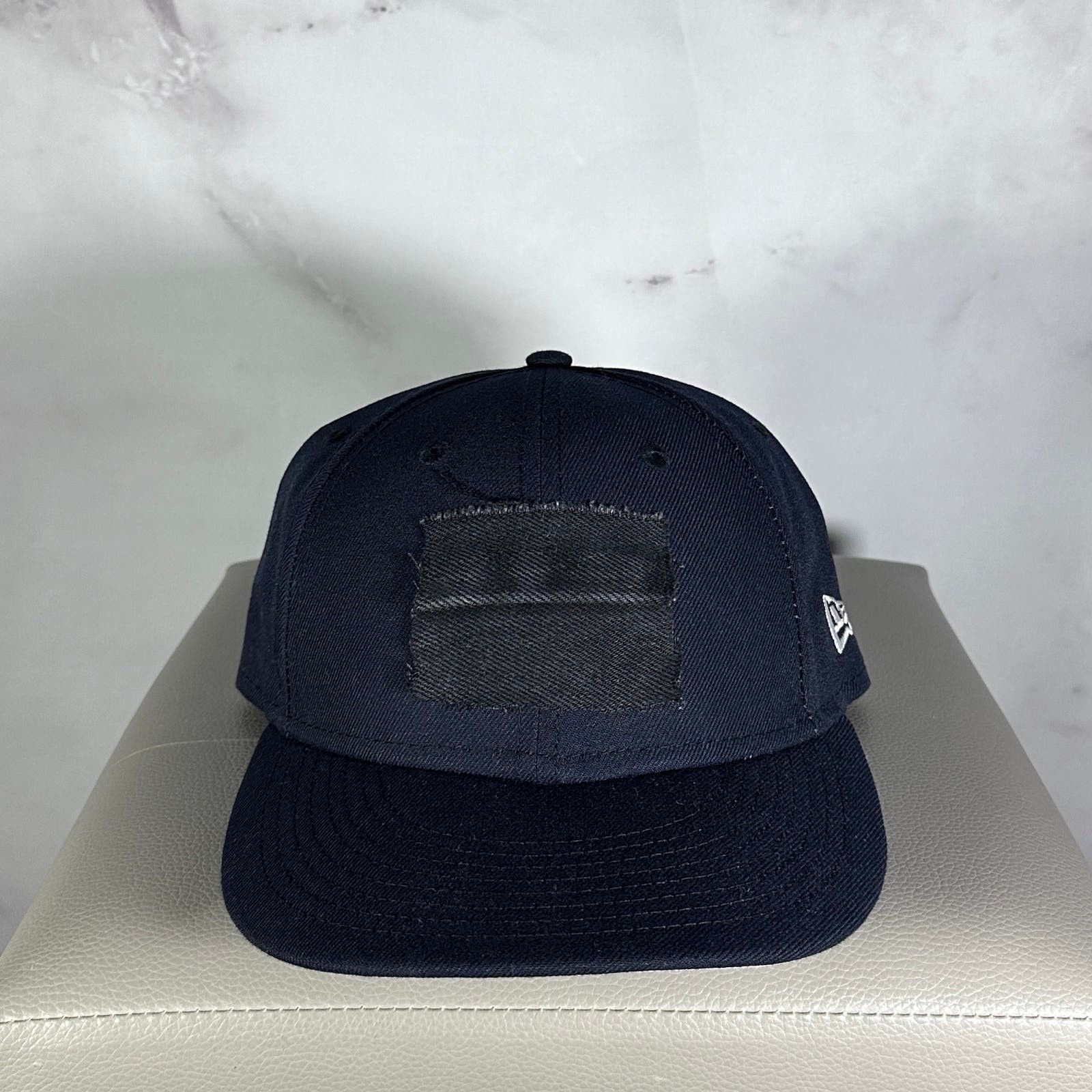 Custom Navy Reworked Fitted Cap | Grailed