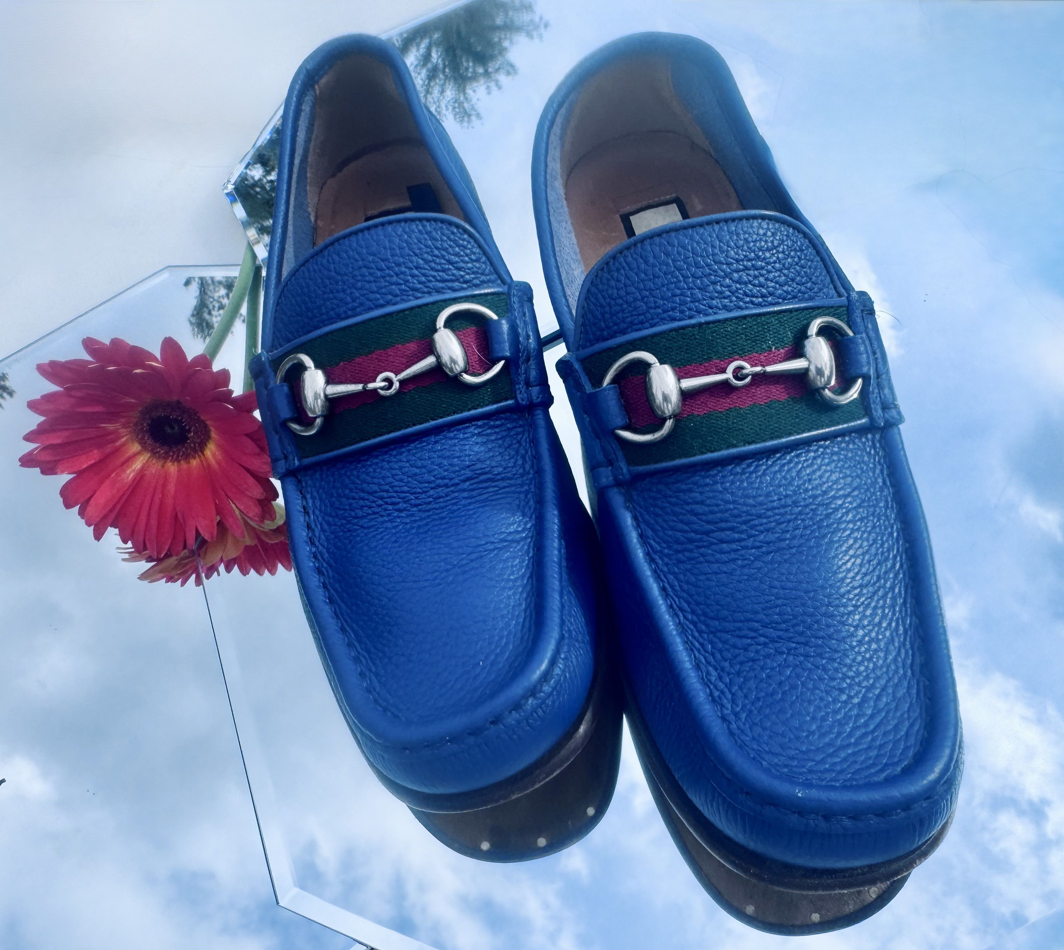 Gucci Gucci Indigo Leather Horsebit Loafers – IT 6.5 (US 7) Size US 6.5 / EU 39-40 - 3 Thumbnail