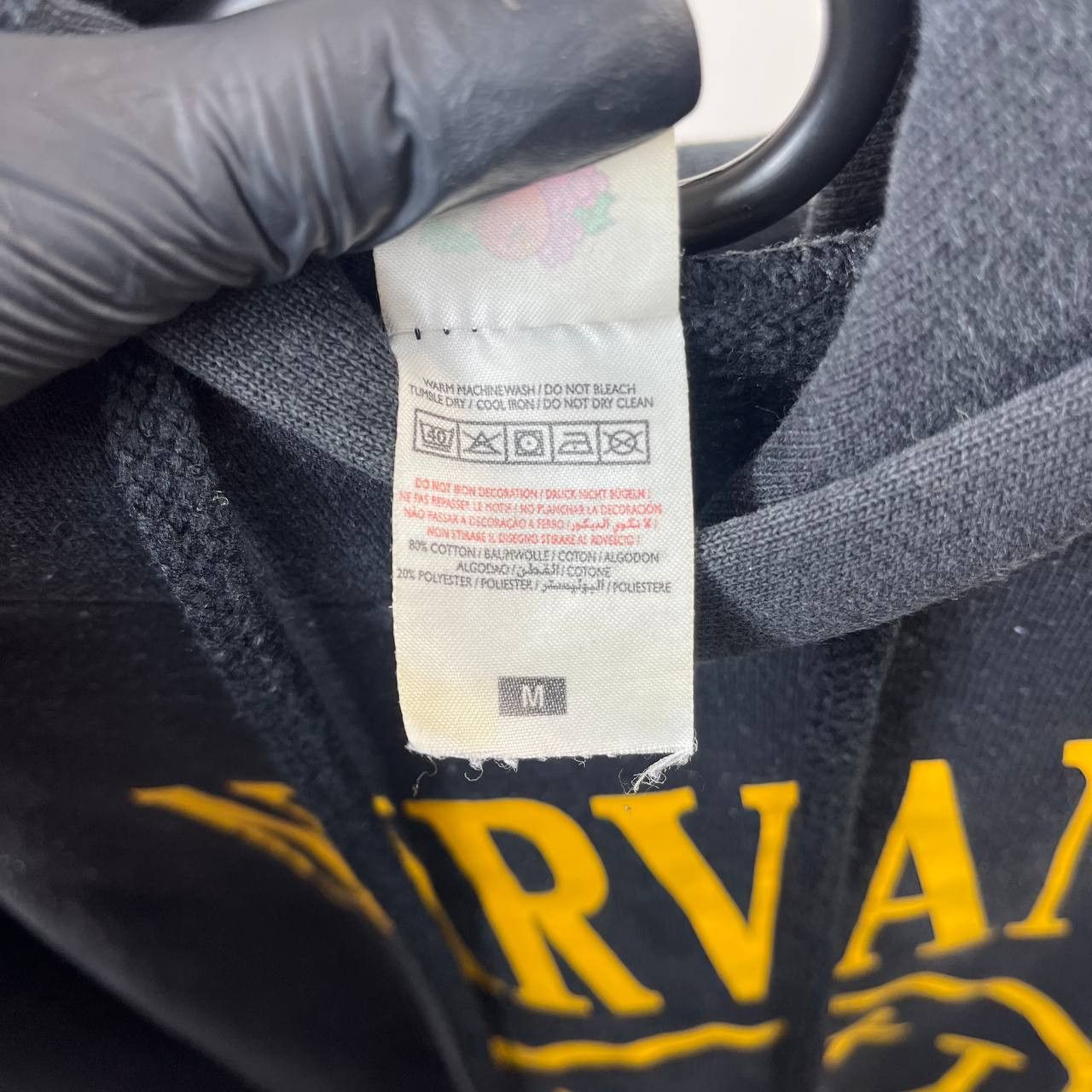 Other Nirvana Smiley Face Hoodie Vintage Band Graphic Pullover M Size US M / EU 48-50 / 2 - 4 Thumbnail