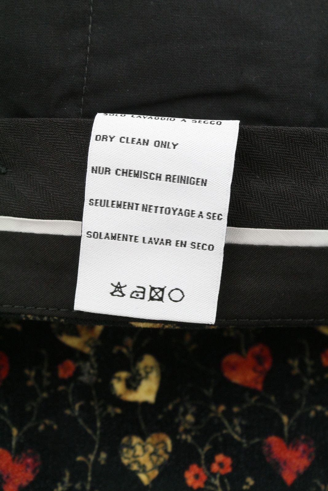 R13 BOY FLARE TUXEDO 30 Hearts Black Trousers 88916 Size 30" / US 8 / IT 44 - 9 Thumbnail