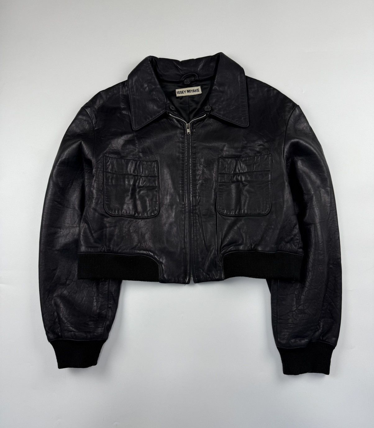 Men's Issey Miyake Leather Jackets | Grailed