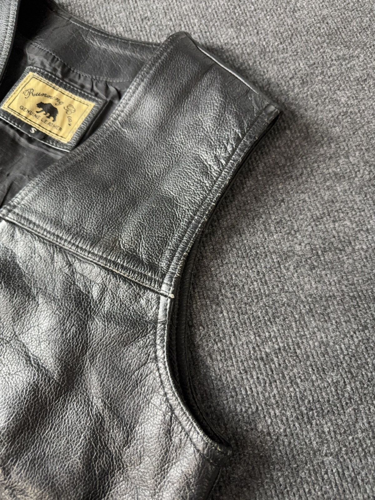 Leather Vintage 90s Retro Leather Moto Biker Rock Opium Vest Size S Size US S / EU 44-46 / 1 - 21 Thumbnail