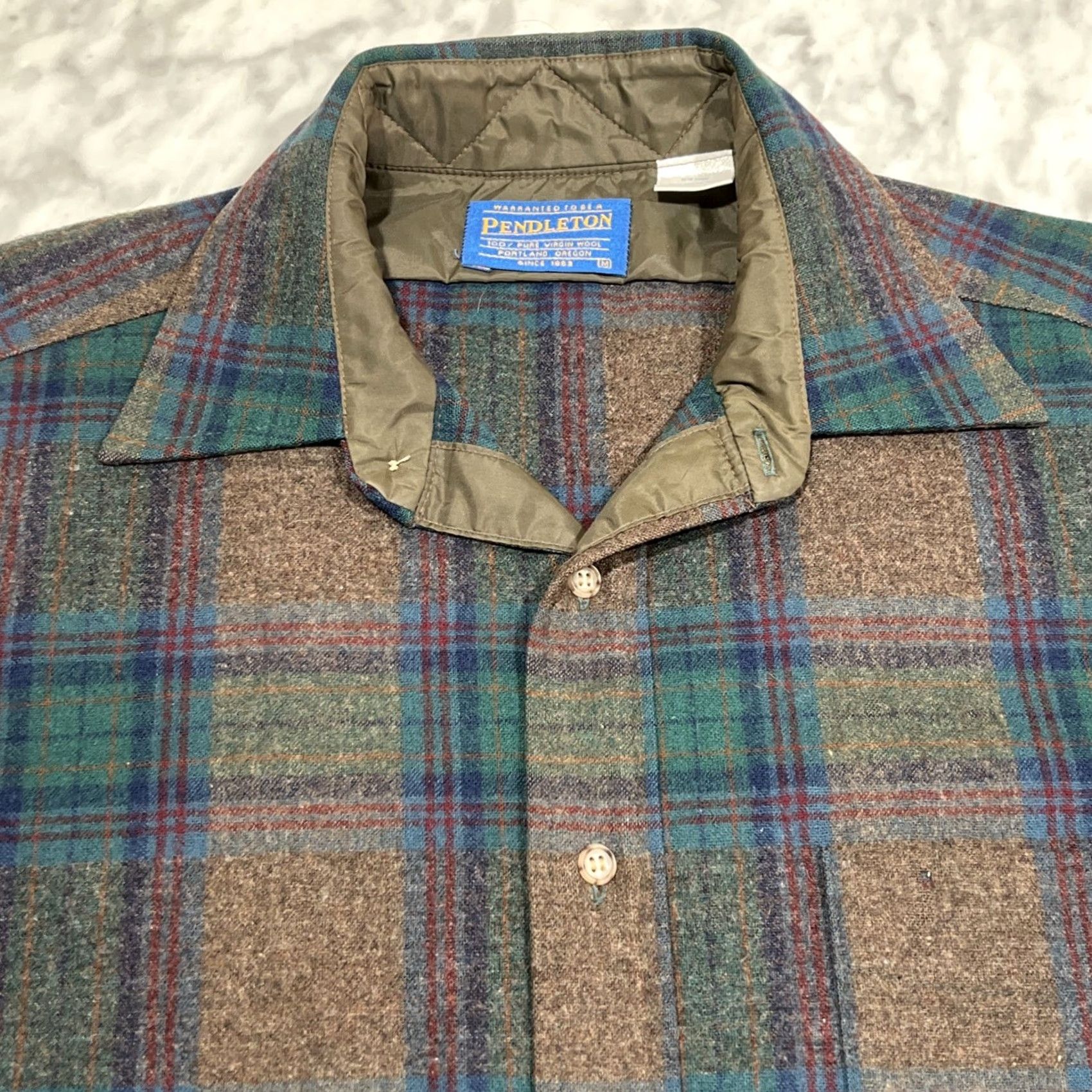 Pendleton Pendleton Wool Shirt Men M Pocket Long Sleeve Plaid Size US M / EU 48-50 / 2 - 2 Thumbnail