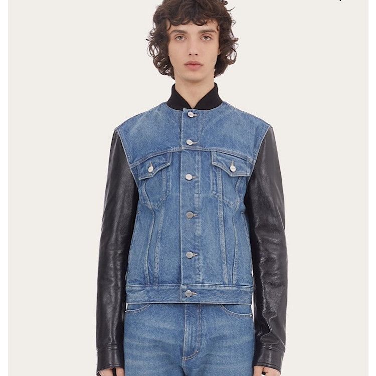 Salvatore Ferragamo o1s1rm1224 Denim Jacket in Blue Size US M / EU 48-50 / 2 - 2 Thumbnail